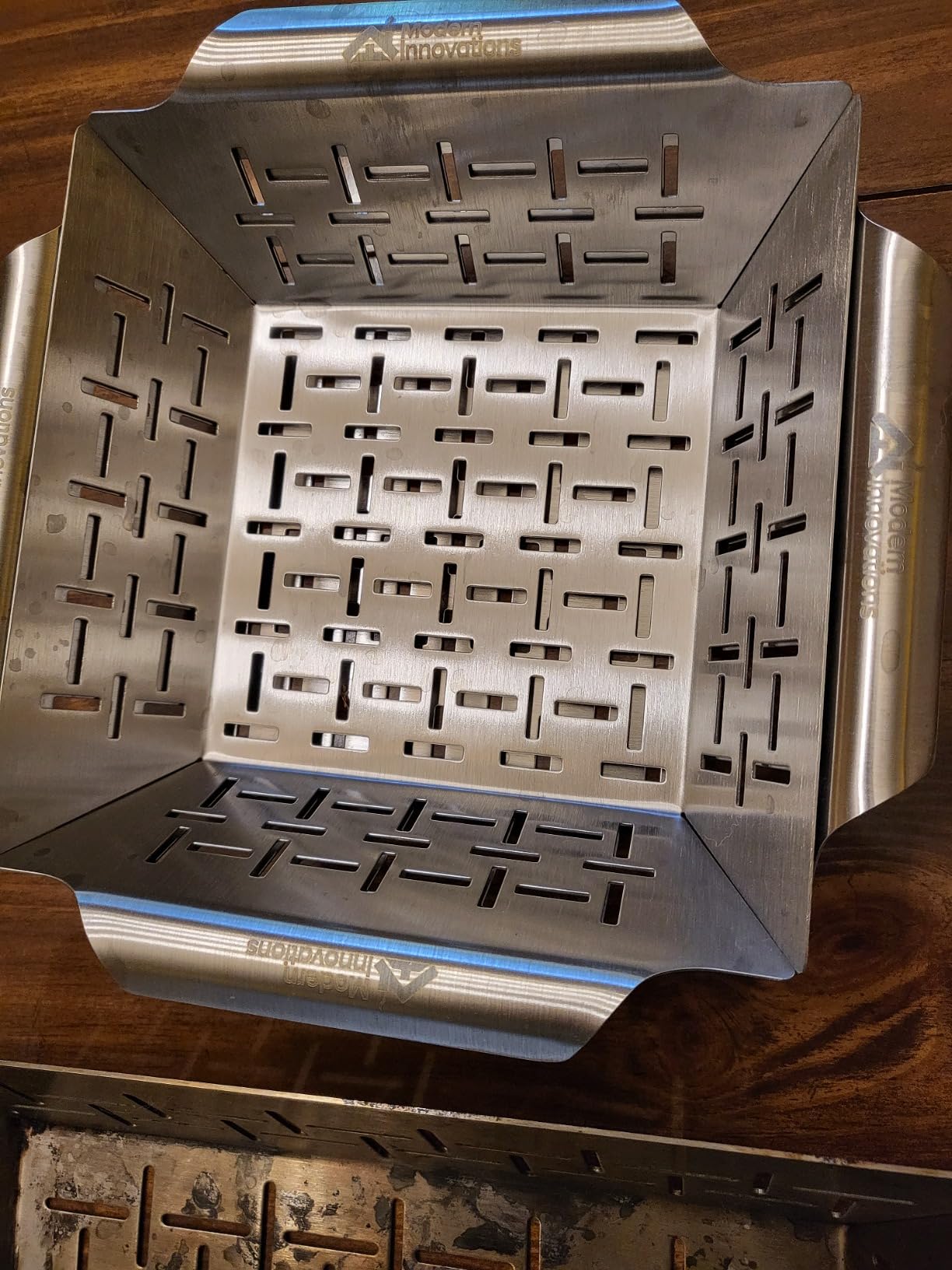 (Set of 3) Heavy Duty Vegetable Grill Baskets for Outdoor Grill, Stainless Steel Veggie Grilling Basket for All Grills, BBQ Gifts for Men, 1 Large & 2 Small - Customer Photo 4