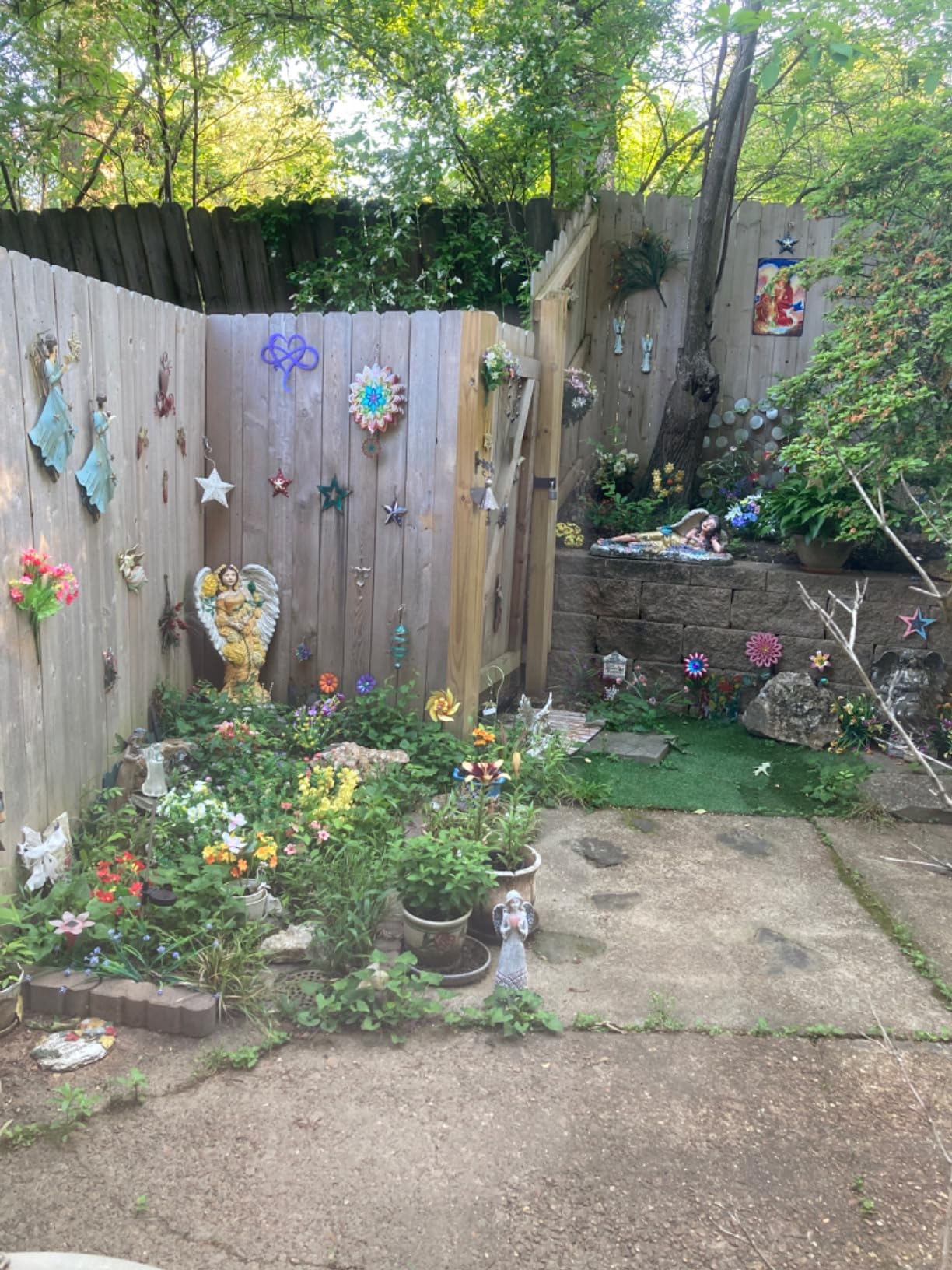 Guardian Angel Figurines with Light Star Battery Operated Angel Statue Decor, Birthday Gift for Grandma Grandmother Aunt Birthday Gift (with Timing Function) - Customer Photo 2