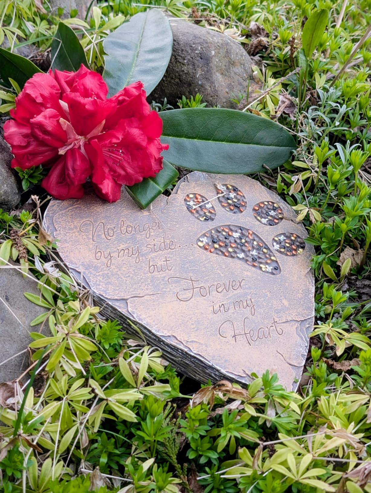 Outdoor/Garden Stepping Stones - Grandma and Grandpa Gifts - Great Grandma Gifts (Grandparents Day Gift Grandchildren Welcome Home) - Customer Photo 2