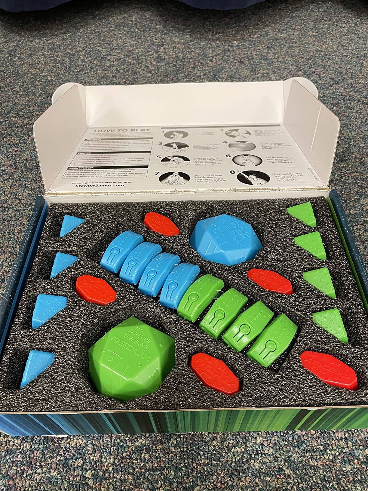 Glow in The Dark Capture The Flag Game - Starter Set | Ages 8+ | Glow in The Dark Outdoor Toys | Outdoor Games for Kids 8-12+ | Flag Football Gifts & Boys Birthday Gifts | Glowing Excitement! - Customer Photo 2