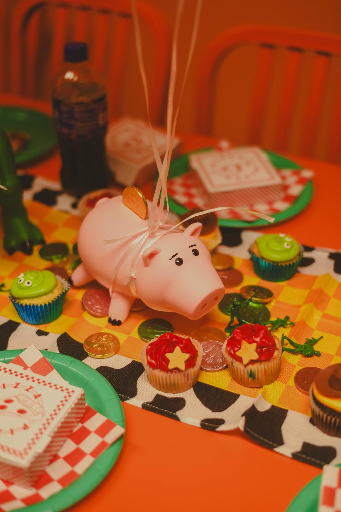 Piggy Bank, Cute Plastic Coin Bank for Boys and Girls, Unbreakable Pig Money Bank for Kids Gift (Pink) - Customer Photo 1