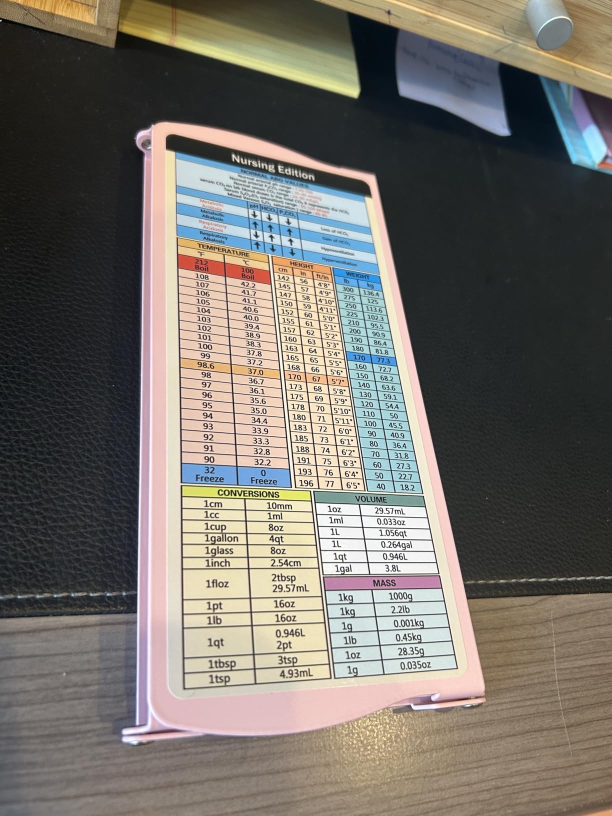 Nursing Clipboard Foldable Clipboard Medical: Edition Cheat Sheets Aluminum 3 Layers Foldable Clipboards Nursing Pocket Size Profile Clip Nurse Clipboards Notepad for Nurses Students and Doctors - Customer Photo 1