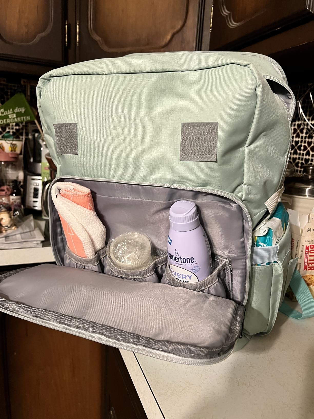 PILLANI Baby Diaper Bag Backpack - Large Bag for Boys & Girls, Waterproof Diaper Backpack - Travel Diaper Bags w/Changing Pad, Baby Registry Search & Shower Gifts - Essentials Must Haves Newborn Stuff - Customer Photo 2