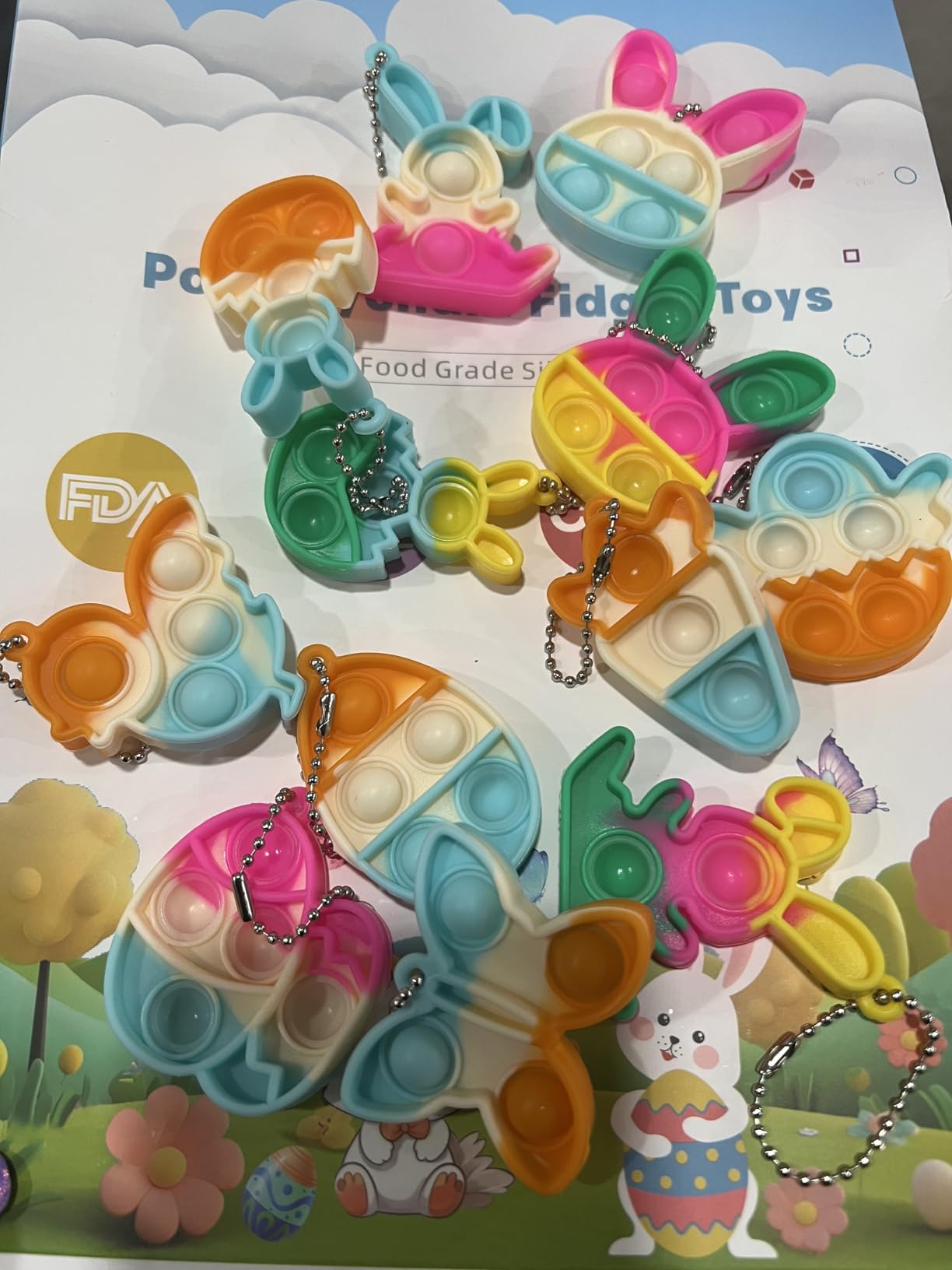 Pop Fidget Toys Bulk Its Valentines Day Gifts for Kids Classroom 30 Pack Valentine Party Favors for Kids Mini Pop Heart Keychain It Fidget Toy Fidgets for Classroom Prizes Birthday Goodie Bag Stuffers - Customer Photo 1