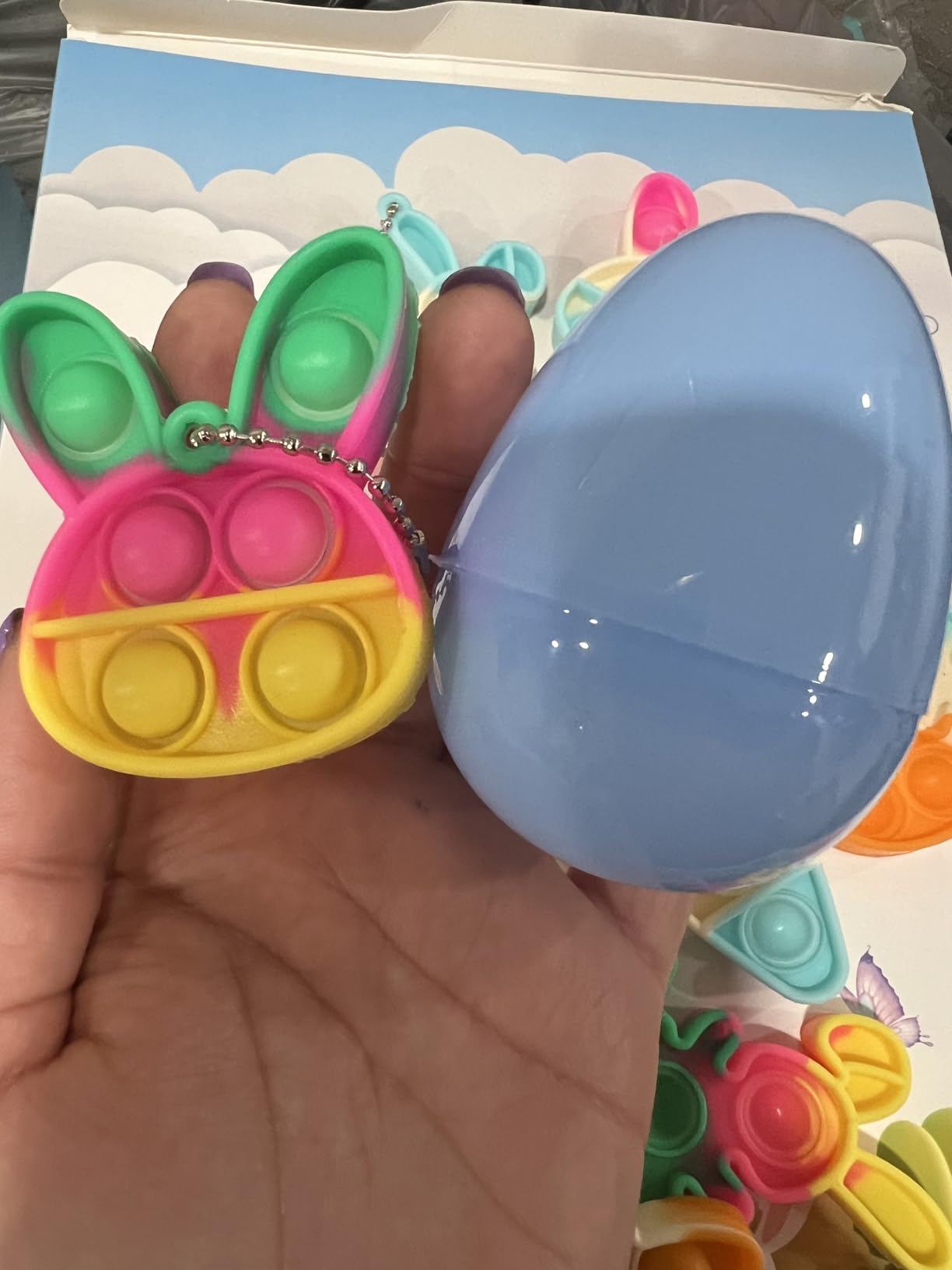 Pop Fidget Toys Bulk Its Valentines Day Gifts for Kids Classroom 30 Pack Valentine Party Favors for Kids Mini Pop Heart Keychain It Fidget Toy Fidgets for Classroom Prizes Birthday Goodie Bag Stuffers - Customer Photo 2