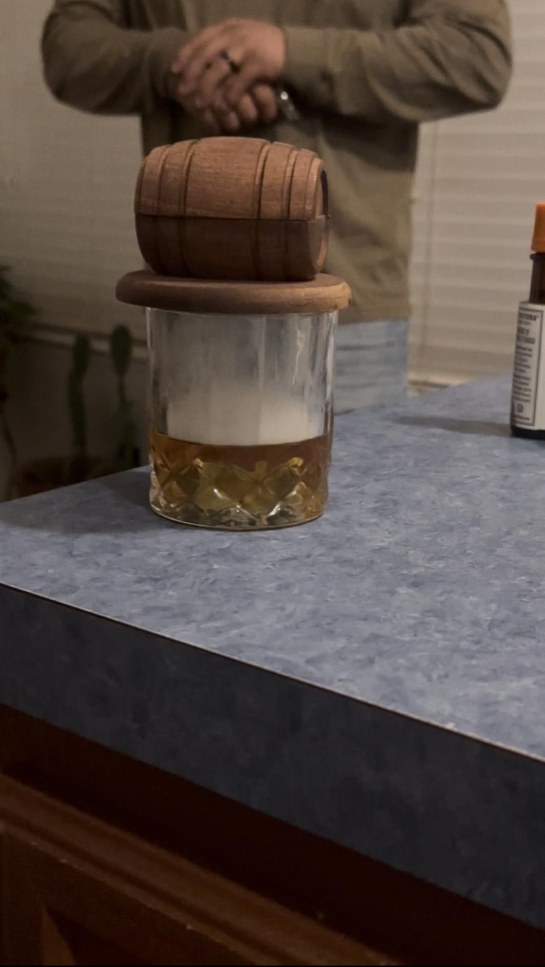 Whiskey Smoker Kit with Torch - 6 Flavors Wood Chips, 2 Glasses, 2 Ice Ball Molds - Cocktail Smoker Infuser Kit, Old Fashioned Drink Smoker Kit, Birthday Bourbon Whiskey Gifts for Men,Dad(NO Butane) - Customer Photo 2