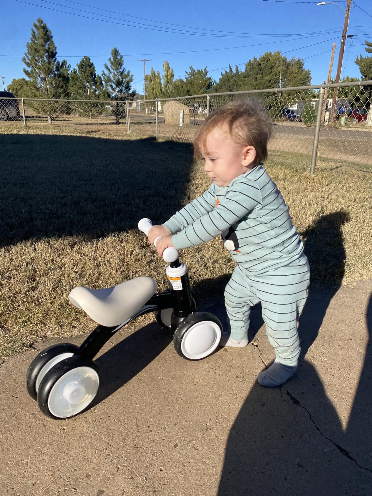 Colorful Lighting Baby Balance Bike Toys for 1 Year Old Girl Gifts, 10-36 Month Toddler Balance Bike, No Pedal 4 Silence Wheels & Soft Seat Pre-School First Riding on Toys, 1st Birthday Gifts. - Customer Photo 1