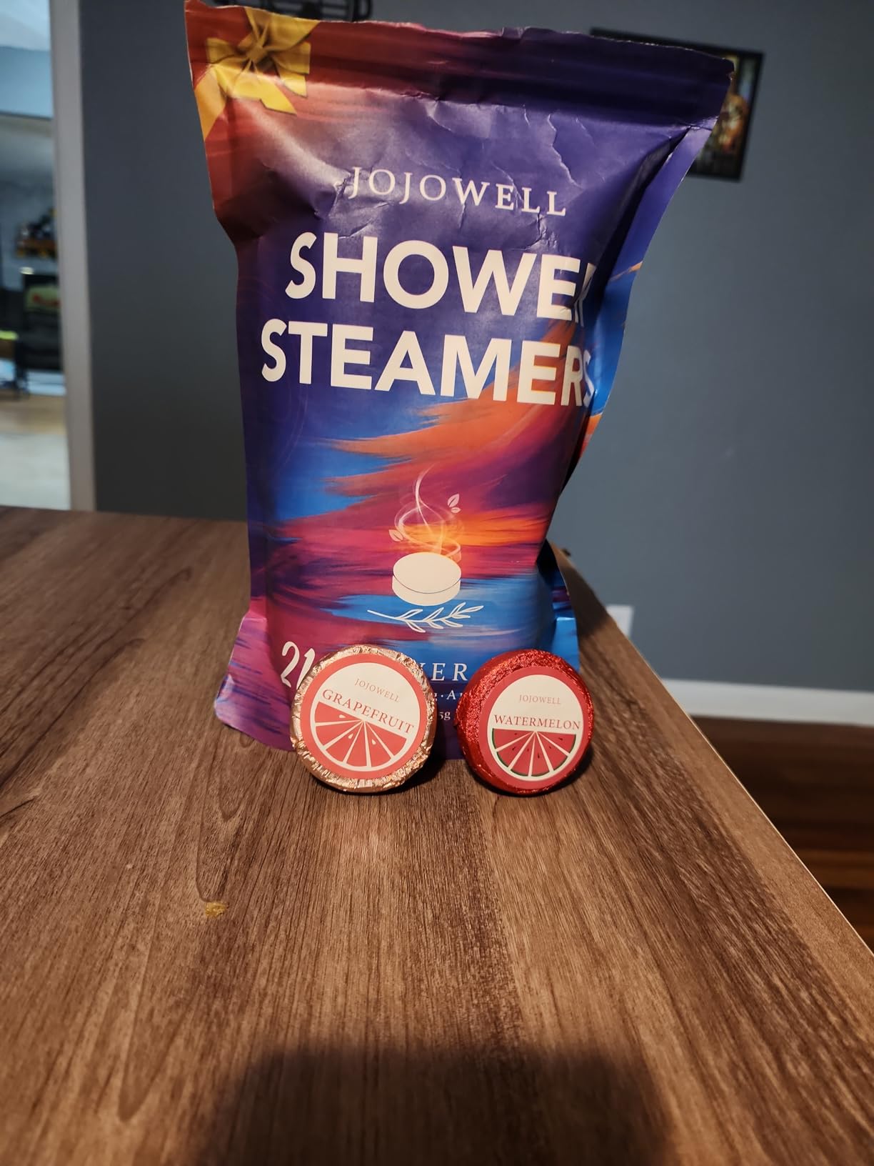 Shower Steamers Aromatherapy - 21Pcs Birthday Gifts for Women, Self Care with Natural Essential Oils Relaxation Home SPA, Womens Gifts for Christmas Stocking Stuffers for Adults, Teens, Wife, Her - Customer Photo 2