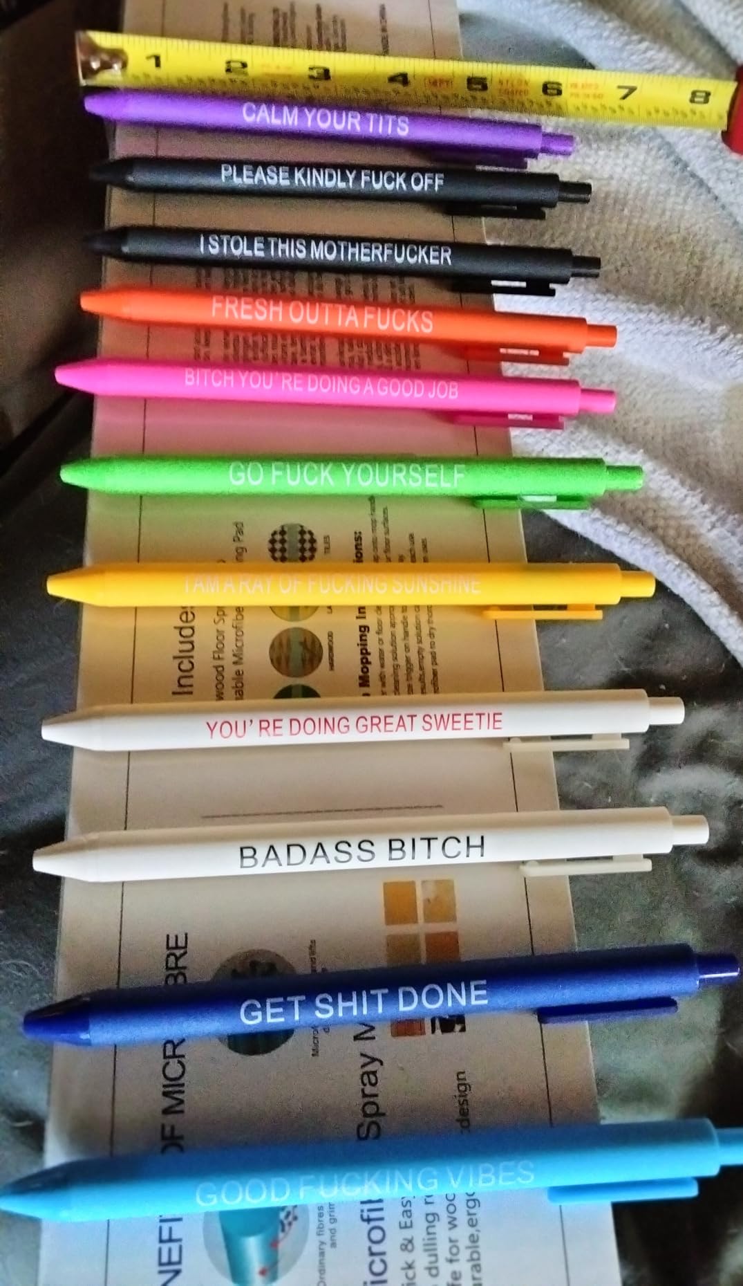 11Pcs Funny Adult Ballpoint Pen Set, Premium Days of The Week Swear Cuss Word Pens for Office Gifts, Novelty Pens for Corworkers - Customer Photo 2