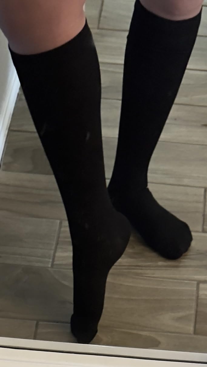 Iseasoo 4 Pairs Compression Socks for Women Circulation-Best Support for Nurses,Running,Athletic,Travel - Customer Photo 1