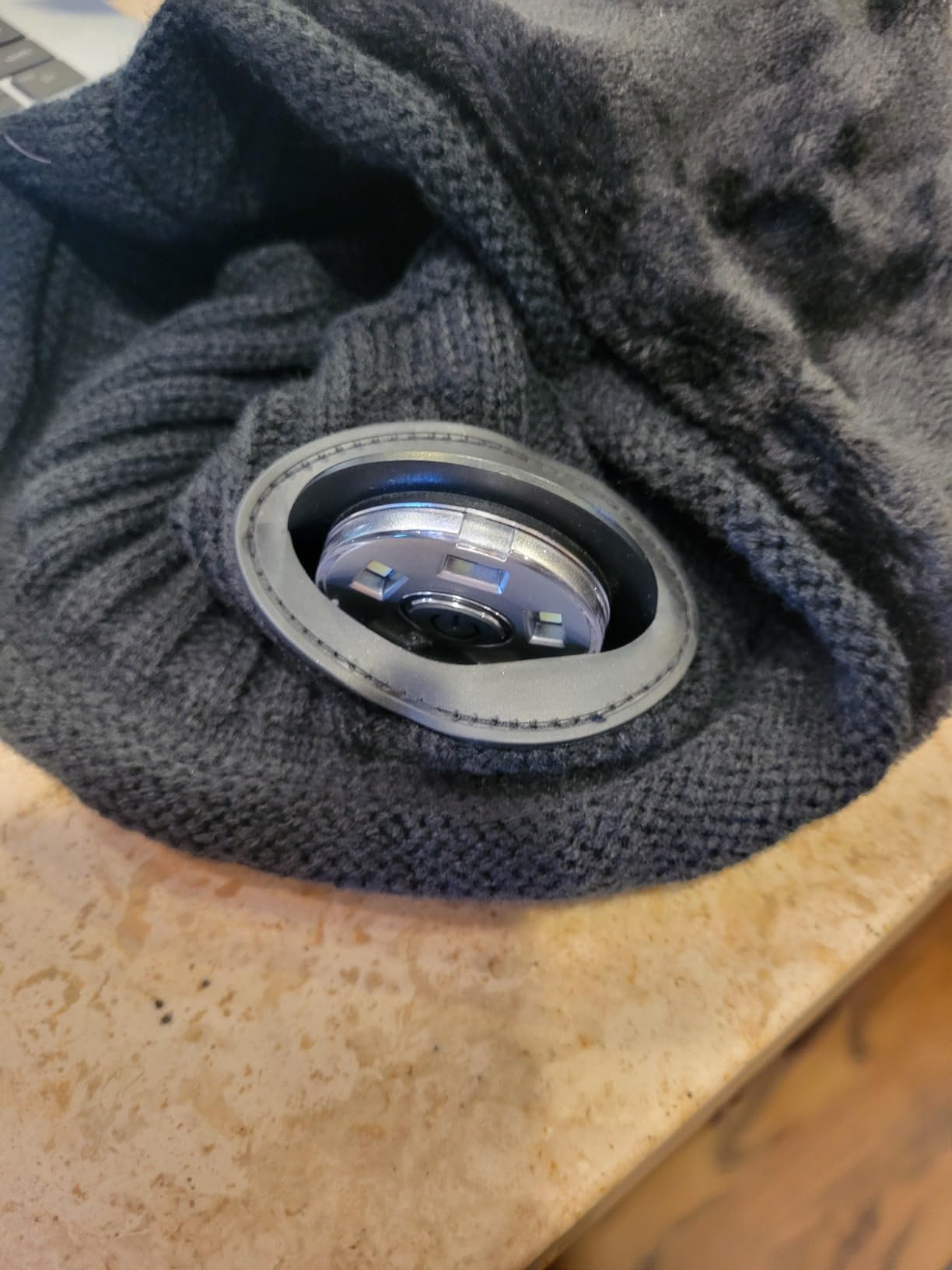 Mens Gifts Beanie Hat with Light: Stocking Stuffers Women Men Rechargeable Cap LED Flashlight Winter Hats Gift Ideas for Dad Customer Review Mens Gifts Beanie Hat with Light: Stocking Stuffers Women Men Rechargeable Cap LED Flashlight Winter Hats Gift Ideas for Dad - Customer Photo 2