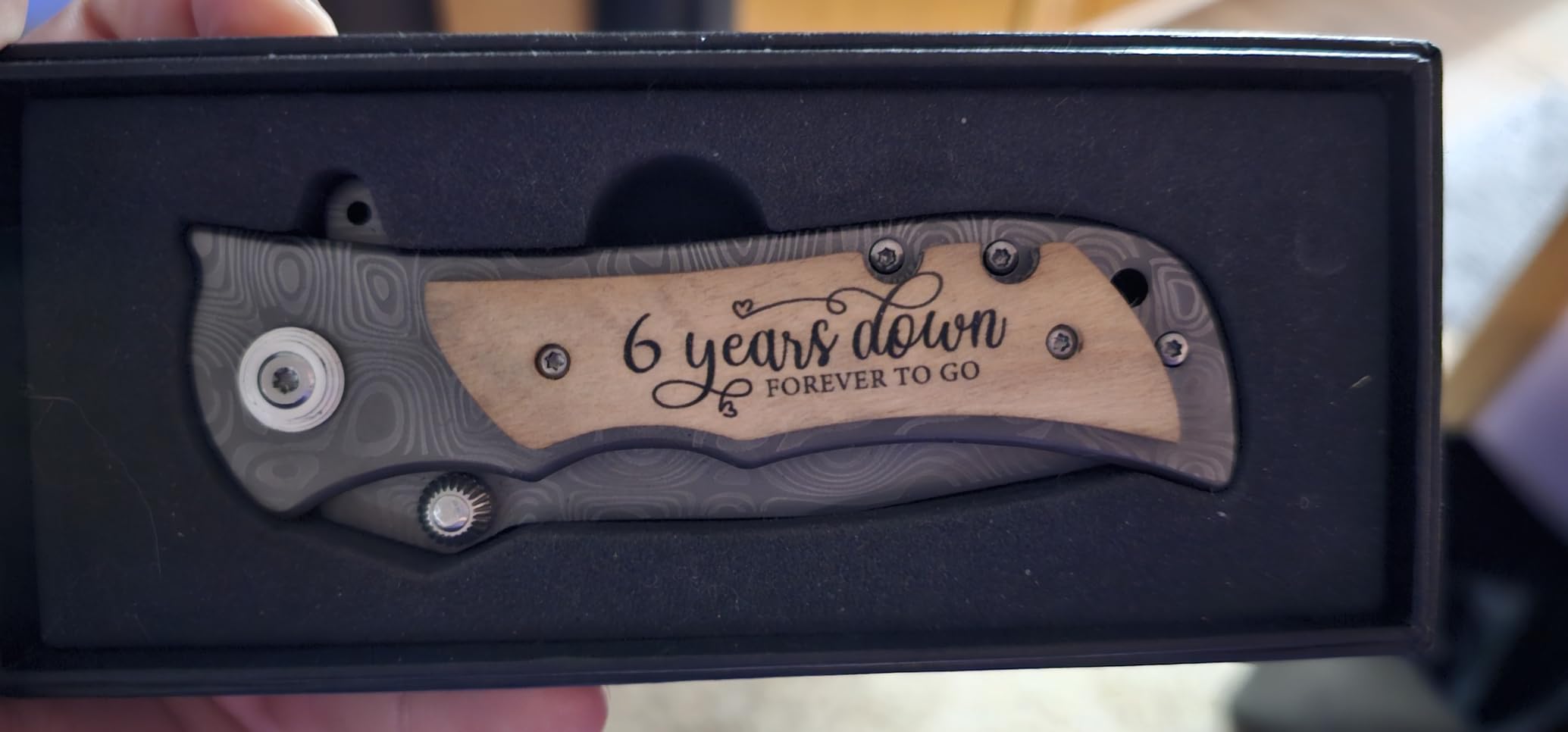 6th Gifts Wedding Anniversary for Him 6 years Iron Anniversary Keepsake for Husband Marriage Present to Men Customer Review 6th Gifts Wedding Anniversary for Him 6 years Iron Anniversary Keepsake for Husband Marriage Present to Men - Customer Photo 1