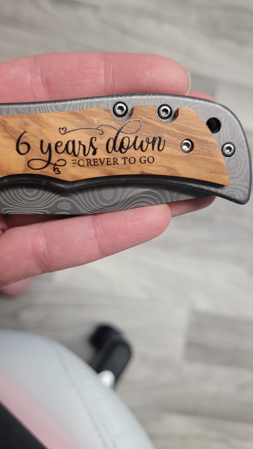 6th Gifts Wedding Anniversary for Him 6 years Iron Anniversary Keepsake for Husband Marriage Present to Men Customer Review 6th Gifts Wedding Anniversary for Him 6 years Iron Anniversary Keepsake for Husband Marriage Present to Men - Customer Photo 2