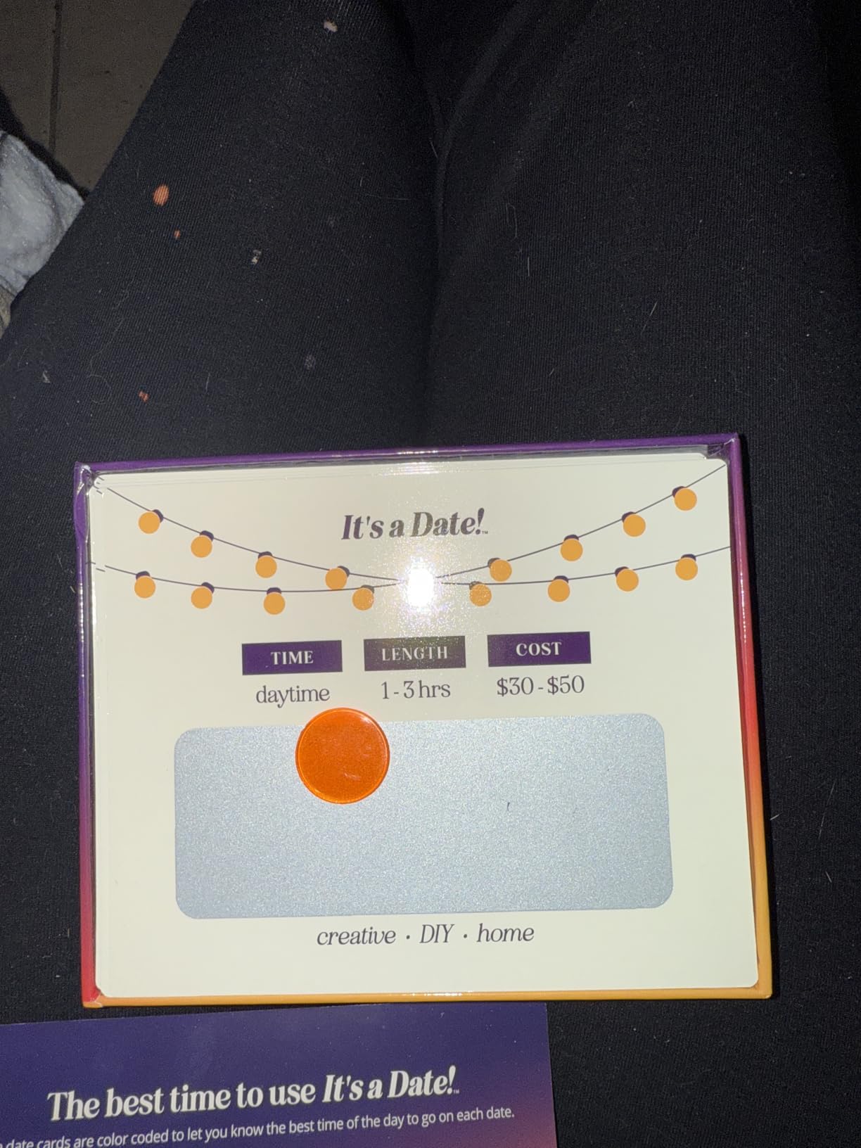 It's a Date!, 40 Fun and Romantic Scratch Off Date Night Ideas for Him, Her, Girlfriend, Boyfriend, Wife, Husband & Couples, Stocking Stuffers for Men and Women - Customer Photo 2