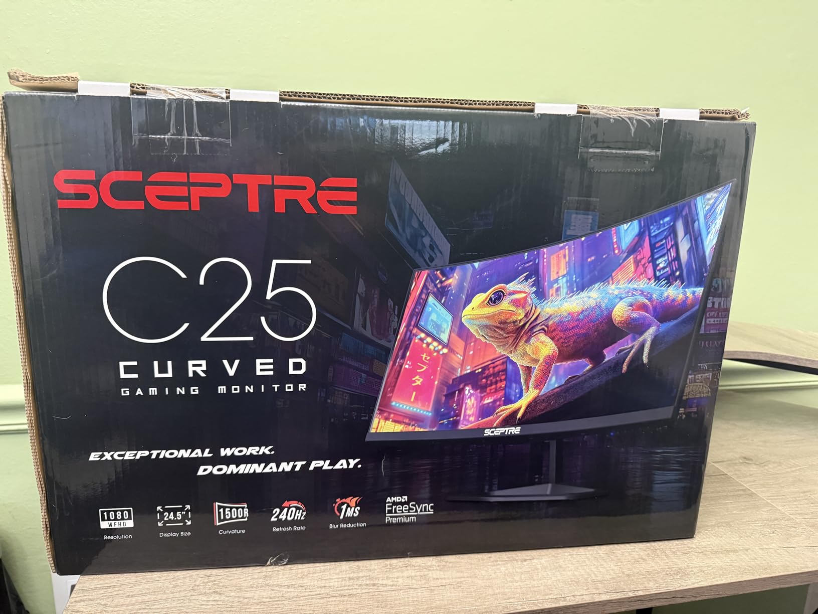 Sceptre New Curved 24.5-inch Gaming Monitor up to 240Hz 1080p R1500 1ms DisplayPort x2 HDMI x2 Blue Light Shift Build-in Speakers, Machine Black 2025 (C255B-FWT240 Series) Customer Review Sceptre New Curved 24.5-inch Gaming Monitor up to 240Hz 1080p R1500 1ms DisplayPort x2 HDMI x2 Blue Light Shift Build-in Speakers, Machine Black 2025 (C255B-FWT240 Series) - Customer Photo 3