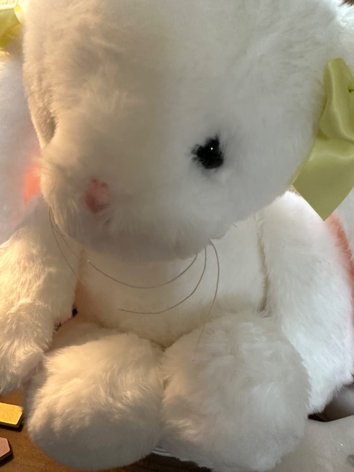 Bearington Tilly Bunny Stuffed Animal, 14 Inch Plush Bunny with Soft Faux Fur and Lifelike Rabbit Details - Customer Photo 4