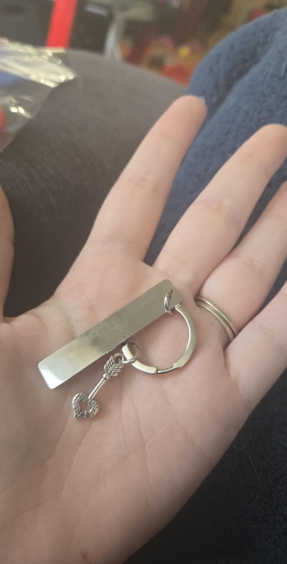 Best Friend Keychain for Women, Stainless Steel Key Chain Engrave I Fking Love You Bith Birthday Christmas Friendship Gift for Bestie Best Friends Female Bff - Customer Photo 4