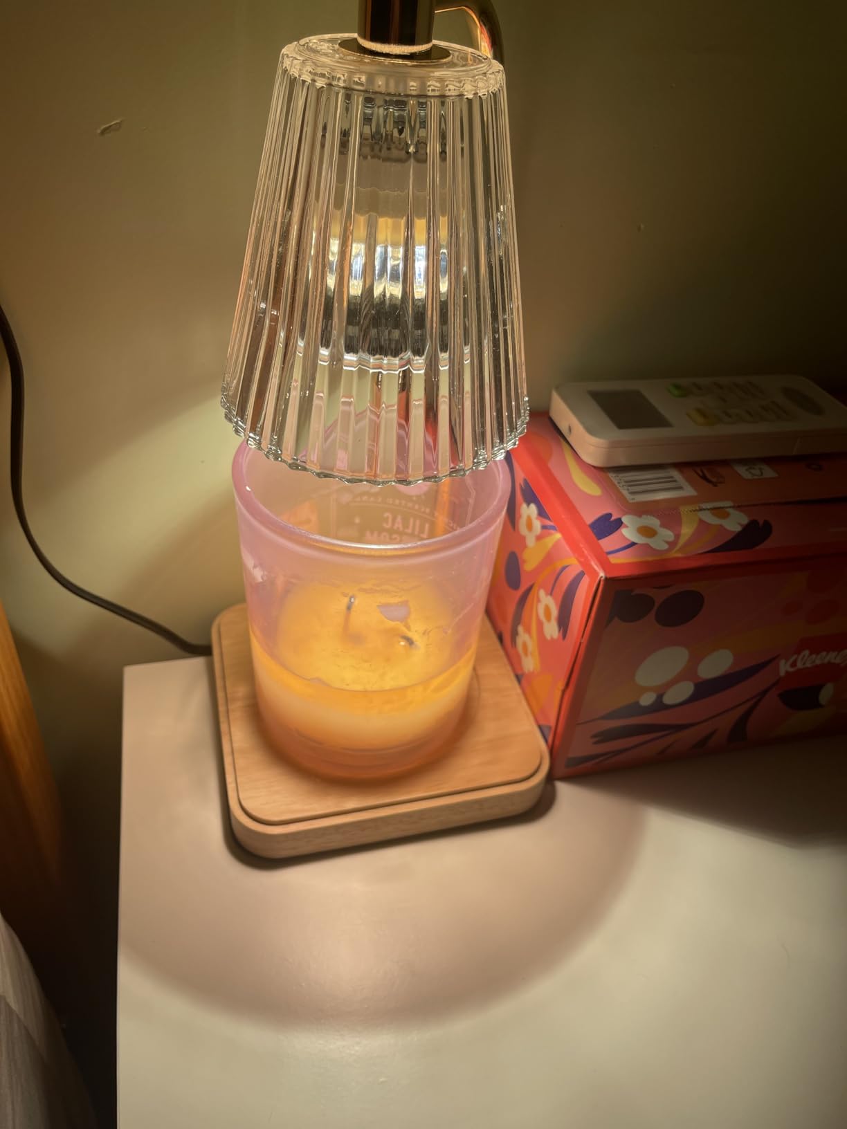 Marycele Candle Warmer Lamp for Yankee Candles, Christmas Birthday Gifts for Mom Women Sister Her, House Warming Gifts, Thanksgiving Decorations for Office Room Home Decor, Clear Wax Warmer with Timer Customer Review Marycele Candle Warmer Lamp for Yankee Candles, Christmas Birthday Gifts for Mom Women Sister Her, House Warming Gifts, Thanksgiving Decorations for Office Room Home Decor, Clear Wax Warmer with Timer - Customer Photo 1