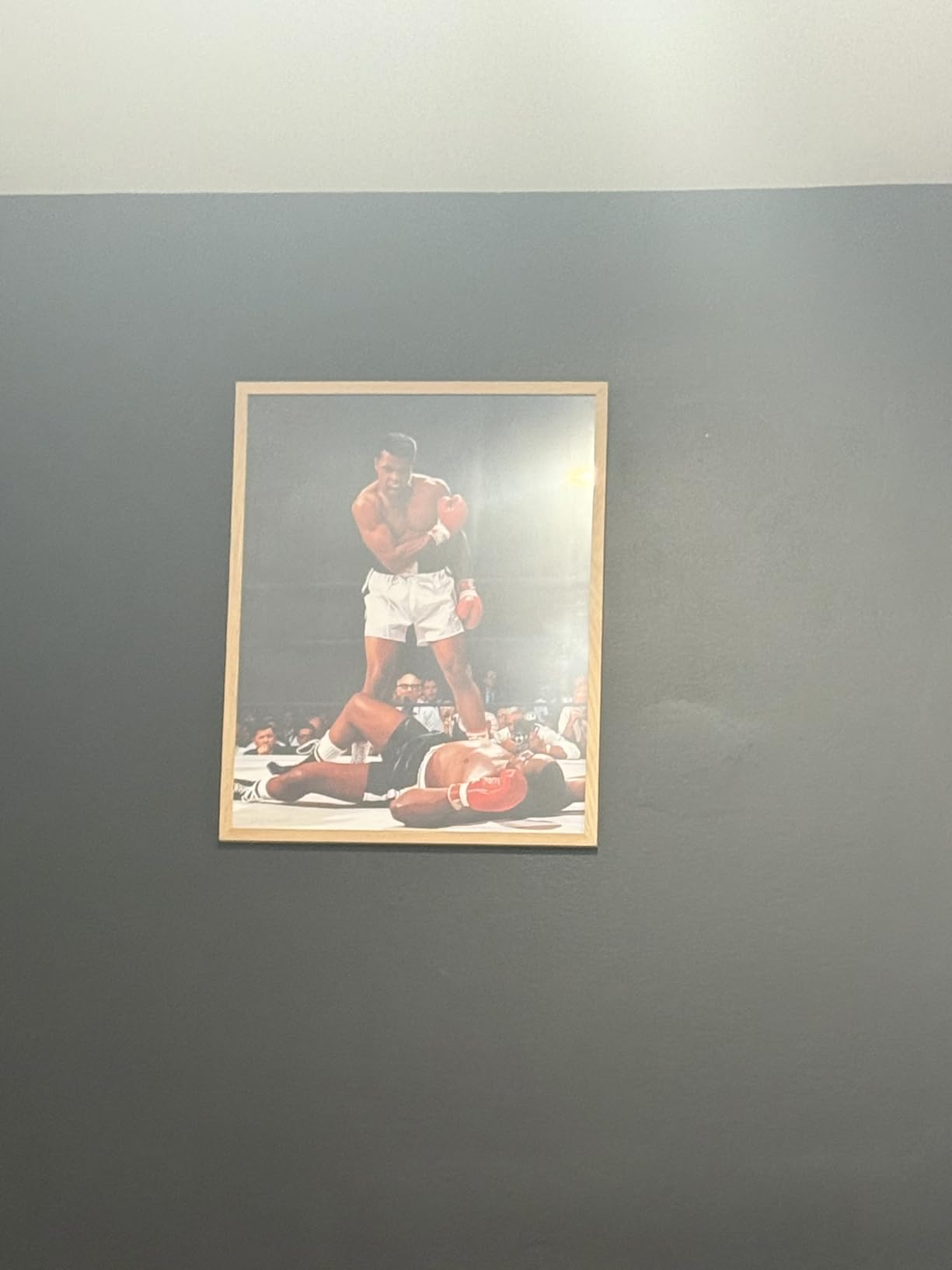 HAUS AND HUES JFK Smoking Art Print - Cool Poster for Guys Bedroom, Vintage Wall Decor for Men, Trippy Poster for College Dorm, John F Kennedy Stoner Decor Frameable Print (Beige Frame, 16x20) - Customer Photo 2