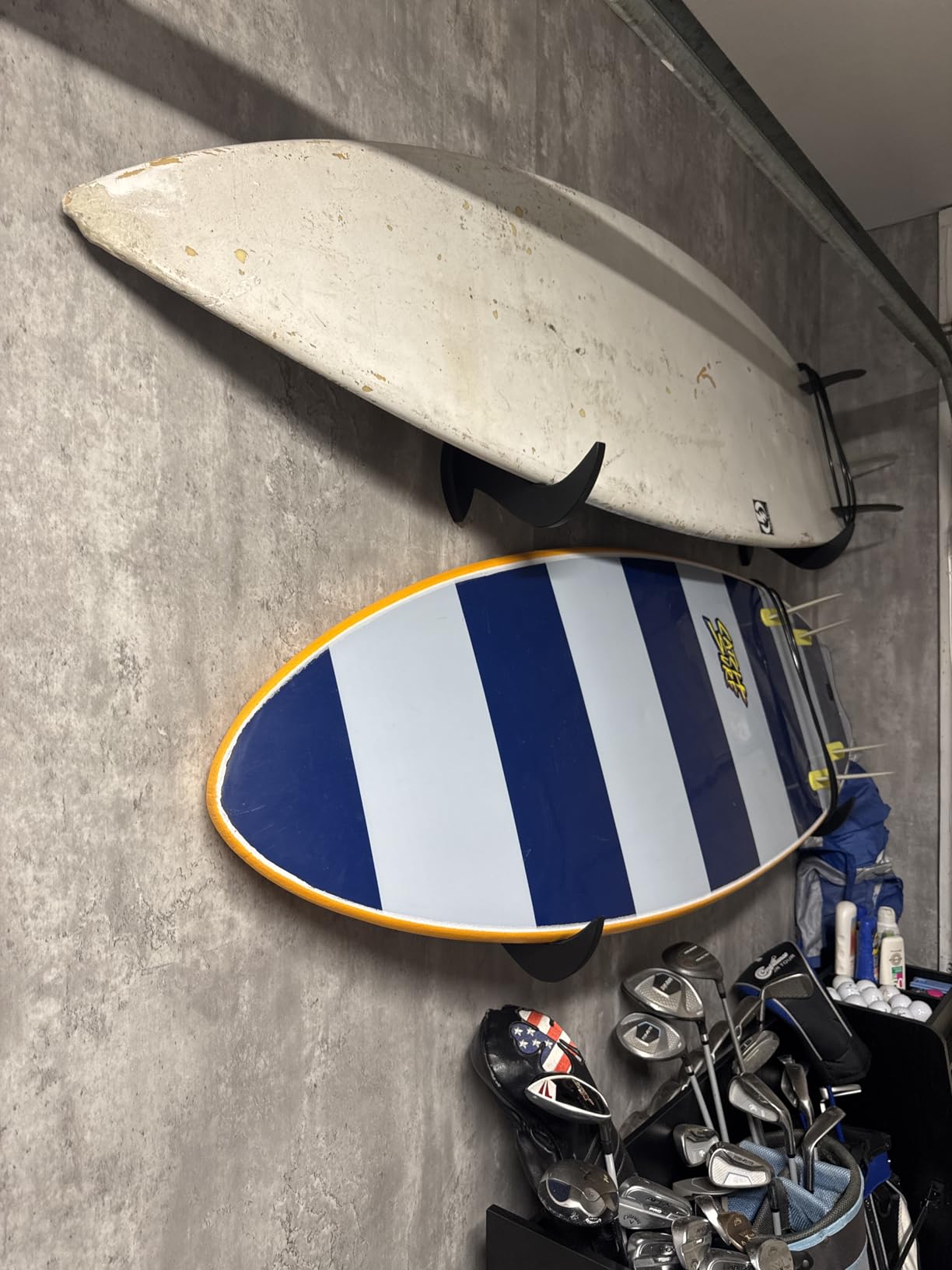 Hang 11 Surfboard Wall Mount - Surf Board Wall Hangers, Surfboard Mount, Beautiful Sustainable Wooden Rack, Perfect to Display Your Board, Surf Racks, Horizontal Hanger, Surfing Accessories - Customer Photo 1