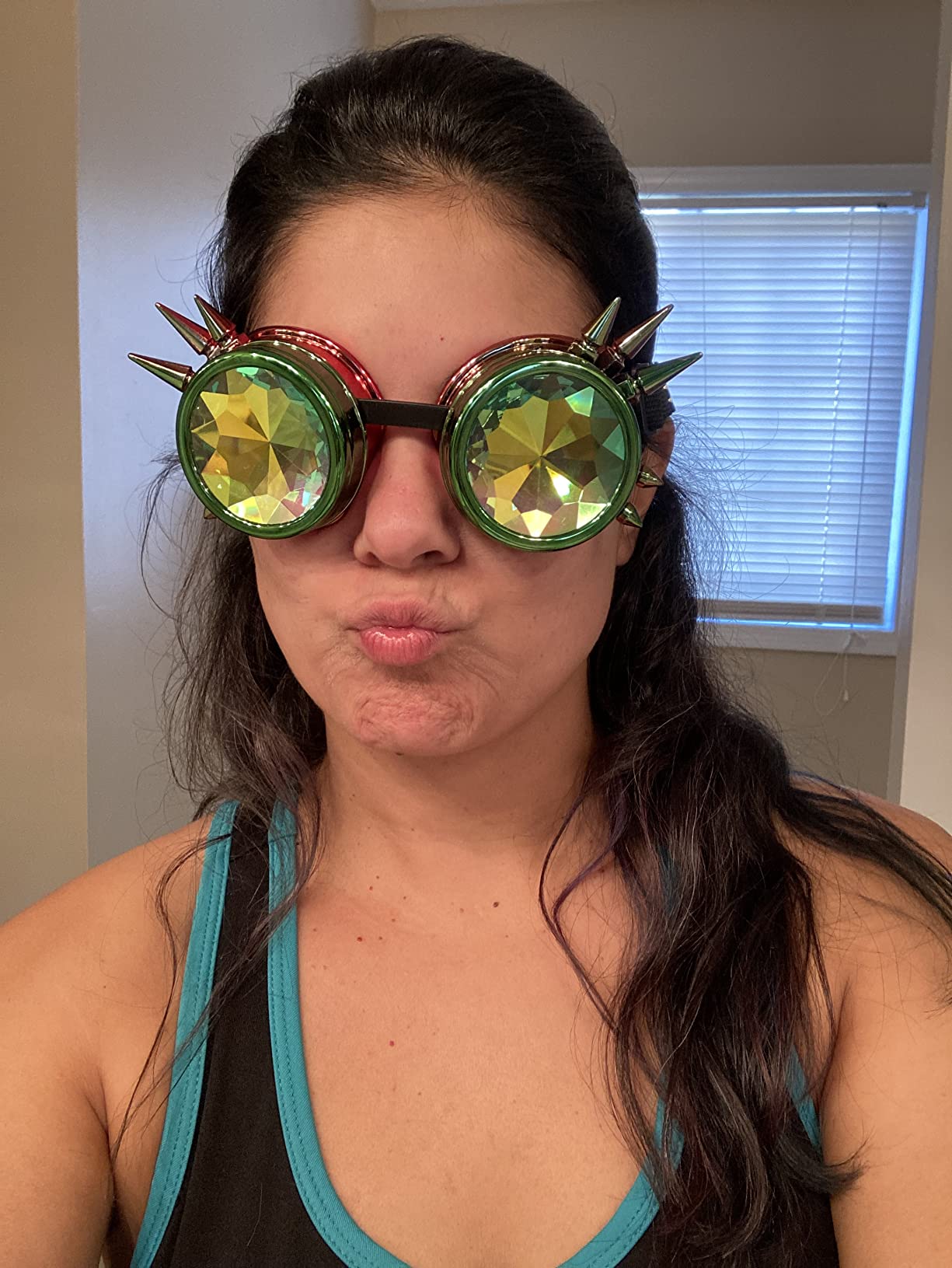 SoJourner Bags Kaleidoscope Glasses - Trippy Psychedelic Rave Goggles - Funky Prism Glasses For Raves - Festival Accessories - Customer Photo 5