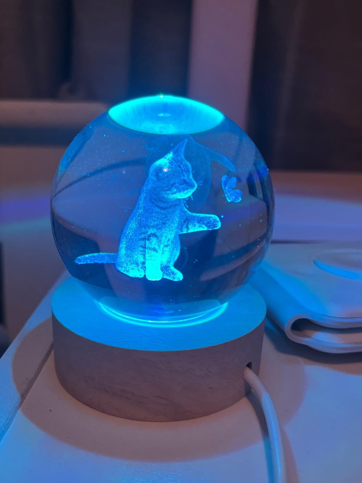 3D Solar System Crystal Ball 60mm Universe Gifts with Laser Engraved Model Astronomy Decor and Gift for Kids, Physics Enthusiasts, and Space Model Collectors - Customer Photo 2