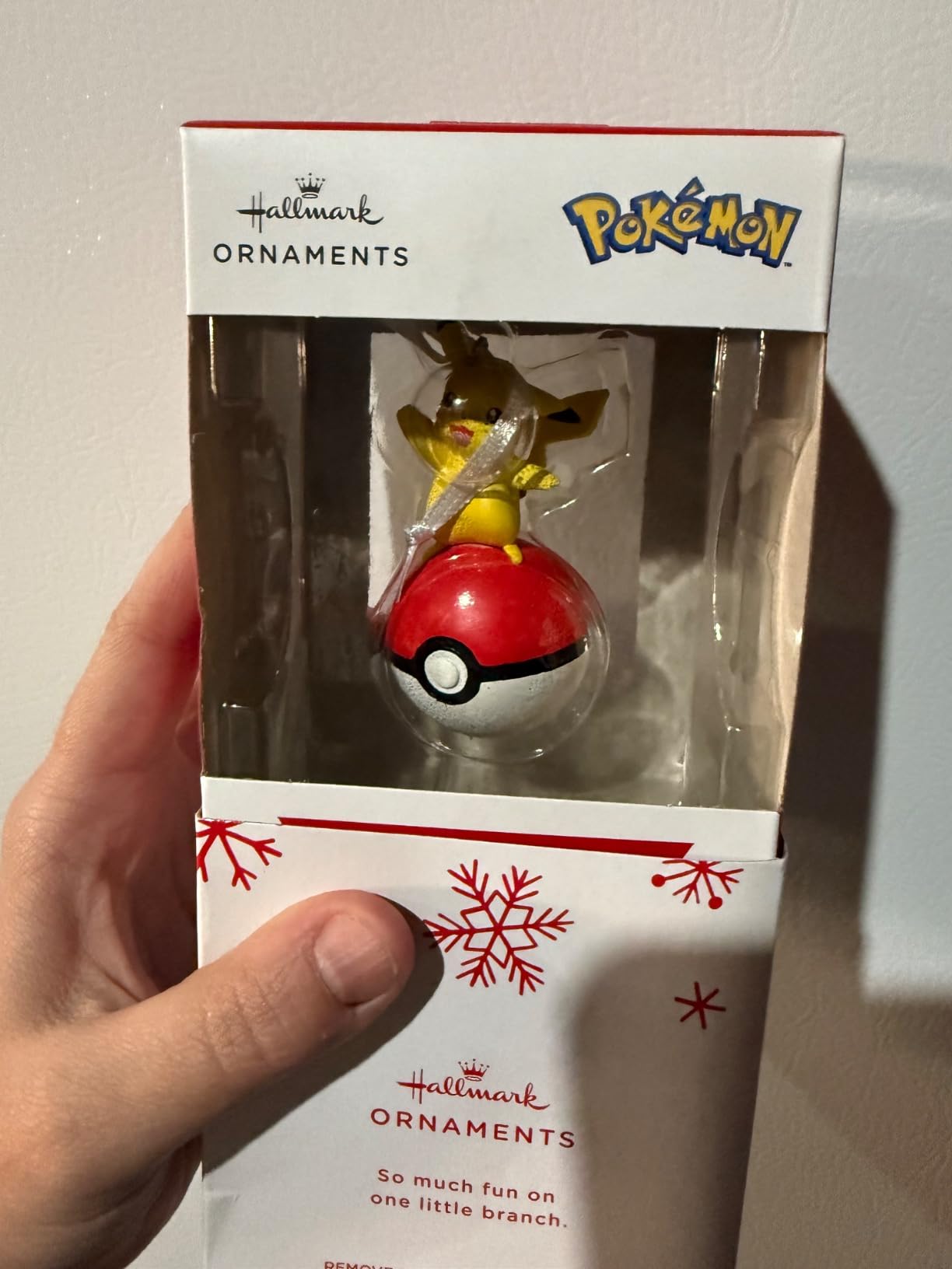 Hallmark Pokémon Pikachu on Poké Ball Christmas Ornament - Customer Photo 2