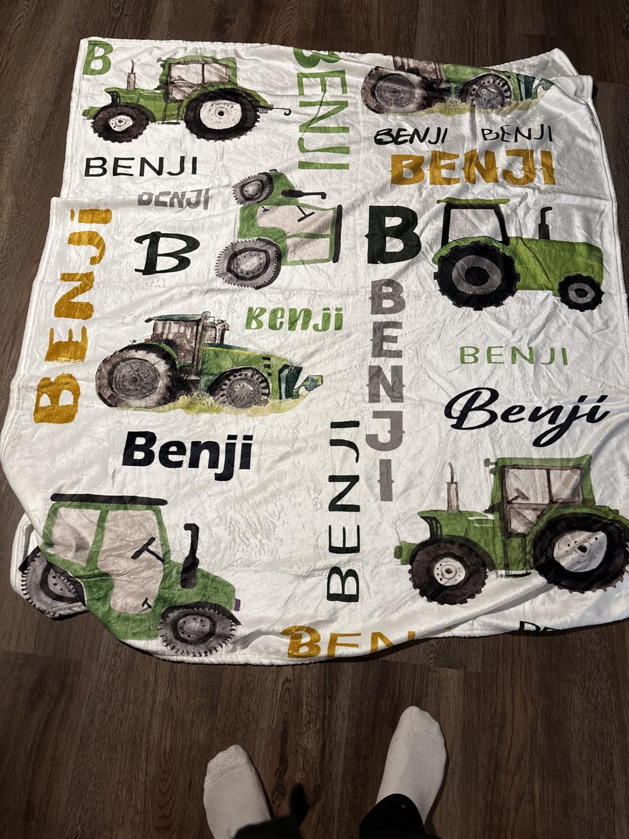 Elephant Blanket Personalized Baby Blanket with Name for Girl, Custom Name Blanket for Newborn Girl, Soft Flannel Toddler Blanket Customized Gift for Birthday Christmas Baby Shower 60