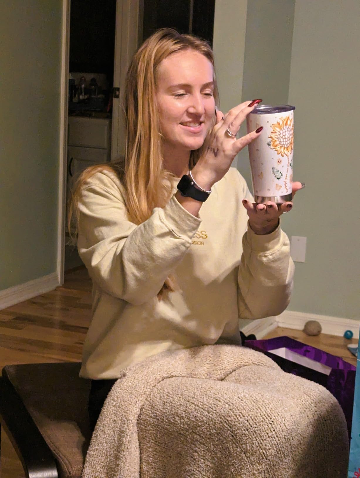 15th Birthday Gifts for Teen Girls Tumbler 20oz, 15 Year Old Girl Gift Ideas for Daughter/Granddaughter/Friends, Happy 15th Birthday Decorations - Customer Photo 2