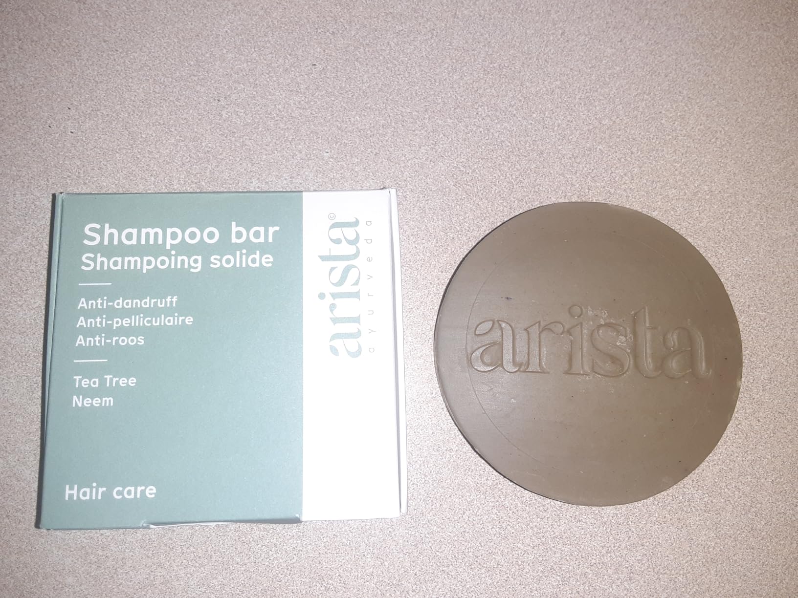 Arista Normal Hair Shampoo Bar | Sulfate-Free, Shikakai & Argan Oil Solid Shampoo Puck | Eco-Friendly, Vegan - Customer Photo 3