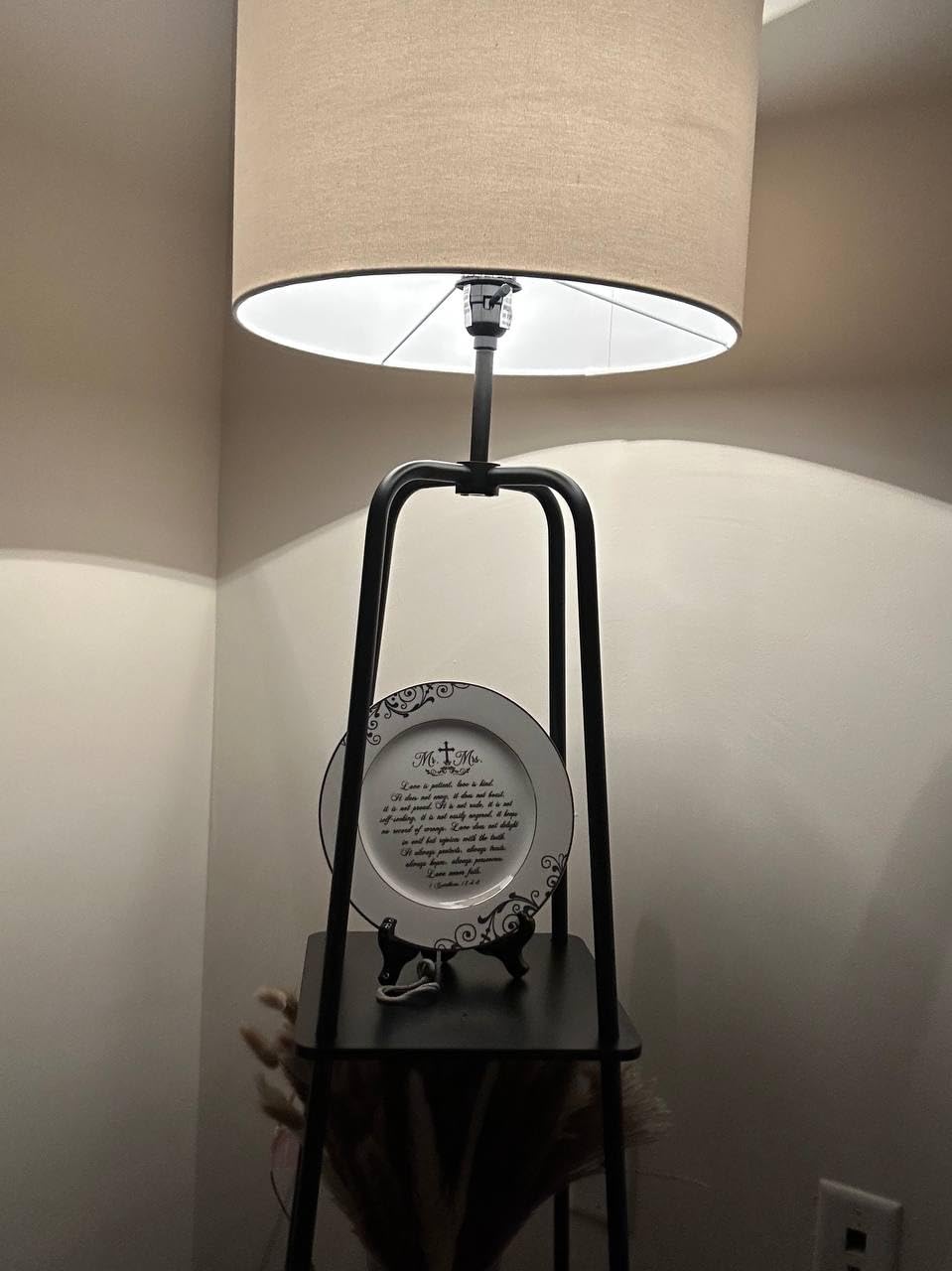 25th Anniversary Plate with Platinum Foil - Silver 25 Year Marriage Anniversary Wedding Gifts for Couple Her Him Husband Wife, 9