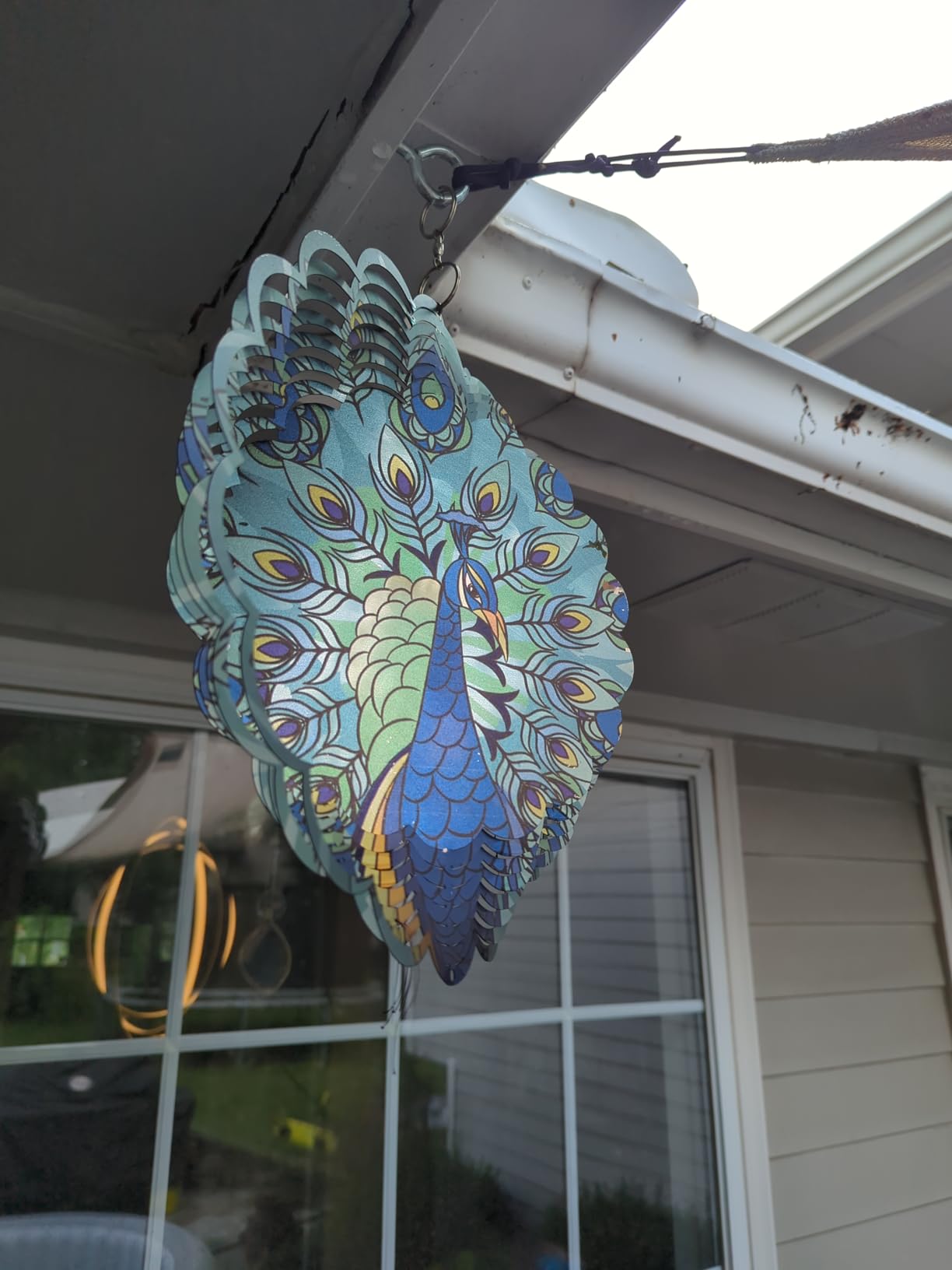 Owl Metal Wind Spinners - Owl Gifts for Women Mom Men Dad Grandpa Husband, Hanging Wind Spinner for Outdoor & Indoor Decorations, 12 inch Wind Spinner for Ornament Gifts Customer Review Owl Metal Wind Spinners - Owl Gifts for Women Mom Men Dad Grandpa Husband, Hanging Wind Spinner for Outdoor & Indoor Decorations, 12 inch Wind Spinner for Ornament Gifts - Customer Photo 5