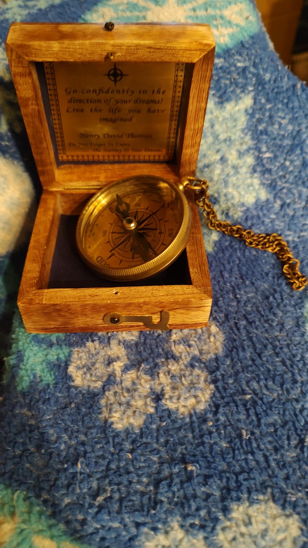 Gift for Son from Mom Dad | Engraved Compass 2