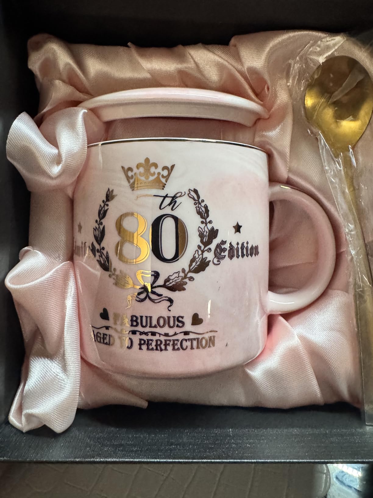 Retirement Gift for Woman 2025 - Retirement Gifts for Women, Coworker Leaving, Farewell, Going Away, Goodbye Gifts, Retired Free And Fabulous -14oz Pink Marble Coffee Mug, Gift Box Customer Review Retirement Gift for Woman 2025 - Retirement Gifts for Women, Coworker Leaving, Farewell, Going Away, Goodbye Gifts, Retired Free And Fabulous -14oz Pink Marble Coffee Mug, Gift Box - Customer Photo 2