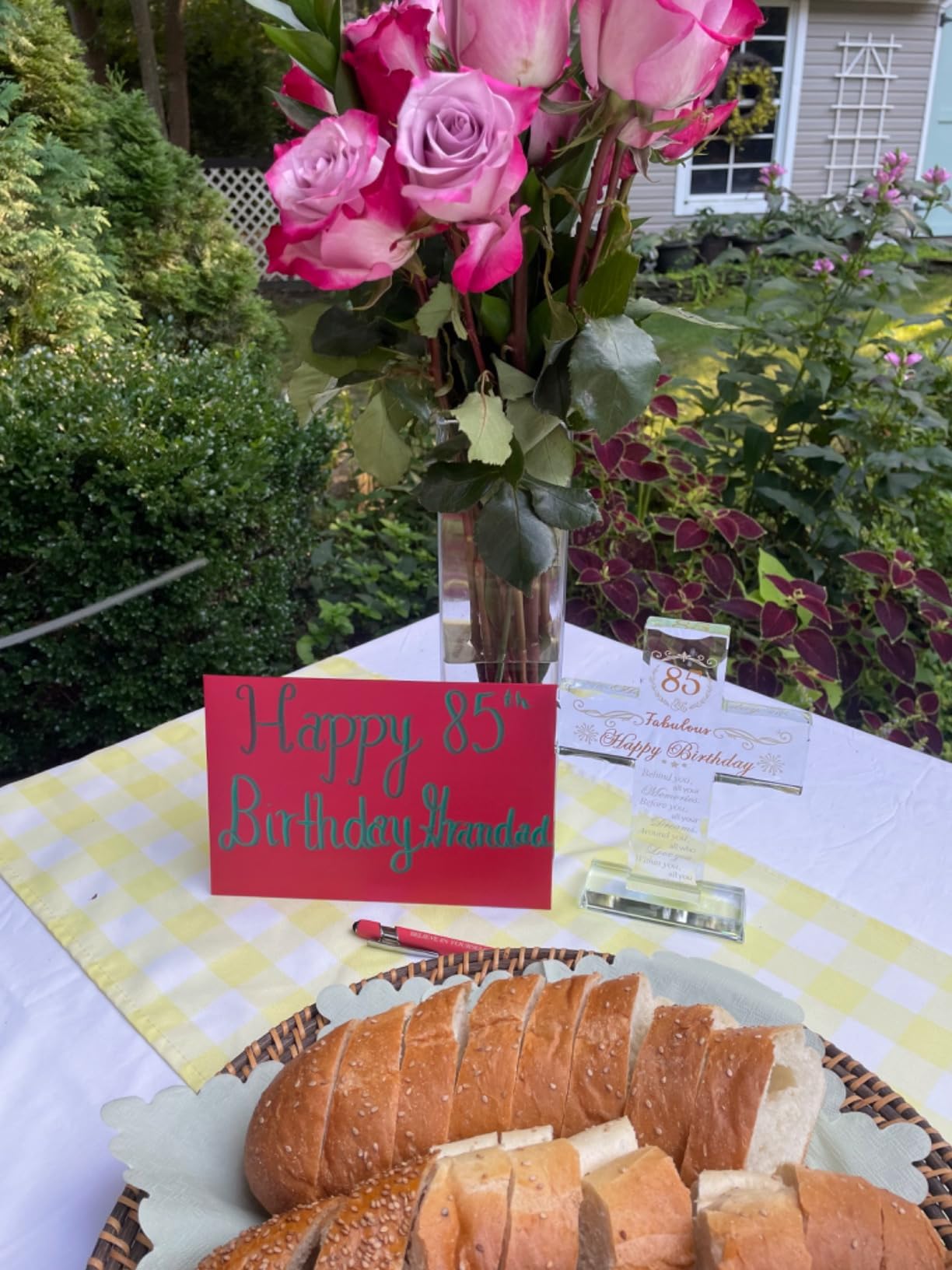 80th Birthday Religious Gifts for Women, Men, Friends, Grandma & Mom - Glass Stand Cross Engraved with 80 Year Old Birthday Blessing, Turning 80 Keepsake Home Decor Customer Review 80th Birthday Religious Gifts for Women, Men, Friends, Grandma & Mom - Glass Stand Cross Engraved with 80 Year Old Birthday Blessing, Turning 80 Keepsake Home Decor - Customer Photo 1