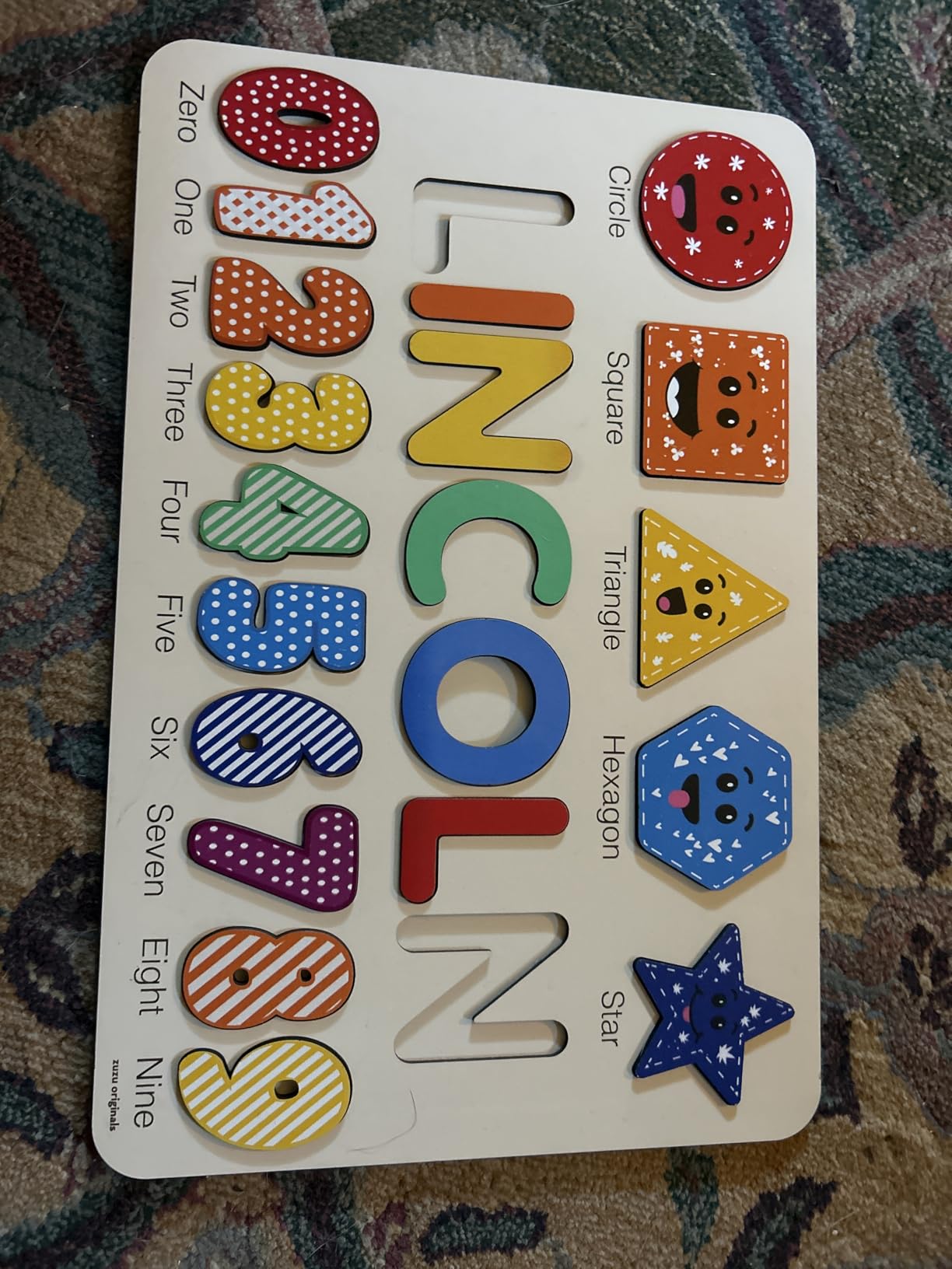 Puzzles for Toddlers Boy and Girl, Personalized Name Puzzle, 12 Month Toy, Gifts for 0 1 2 3 Years Old, Baby Gifts, Baby Shower, Christmas, New Babies Gift, 0 3 6 9 12 18 24 36 Months - Customer Photo 2