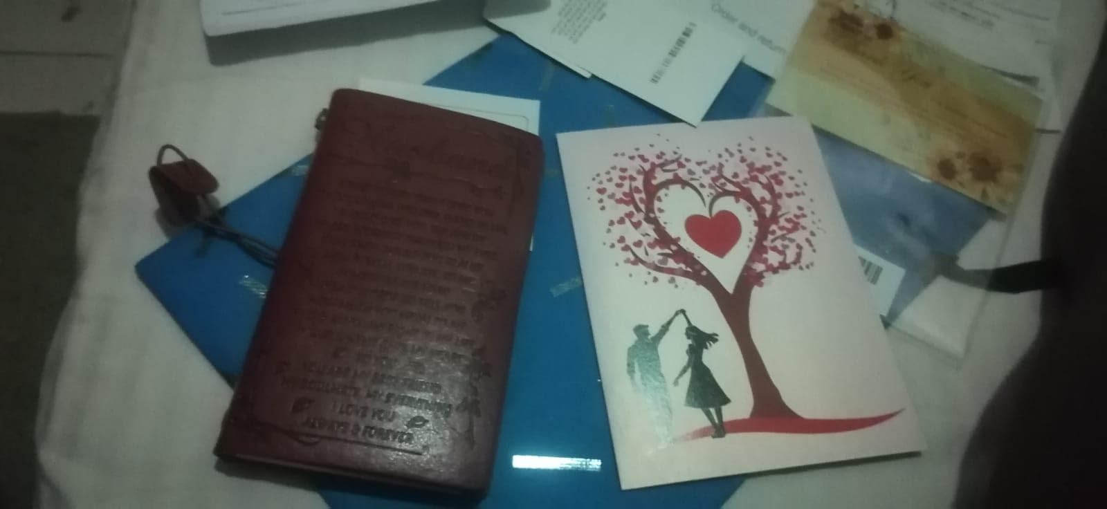 PRSTENLY Gifts for Husband Leather Journal, Husband Birthday Gift To My Husband Gifts 140 Page Refillable Notebooks, Fathers Day Anniversary Wedding Christmas Valentines Day Gifts for Him Men Husband - Customer Photo 3