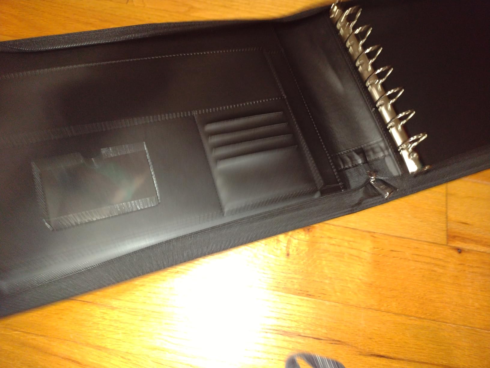 SUNEE Zippered Business Checkbook Binder 7 Ring 1 Inch with Zipper for Business Checks (9\