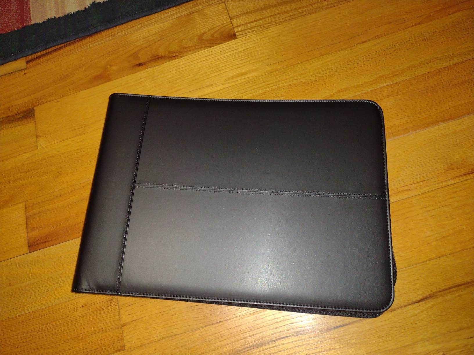 SUNEE Zippered Business Checkbook Binder 7 Ring 1 Inch with Zipper for Business Checks (9\