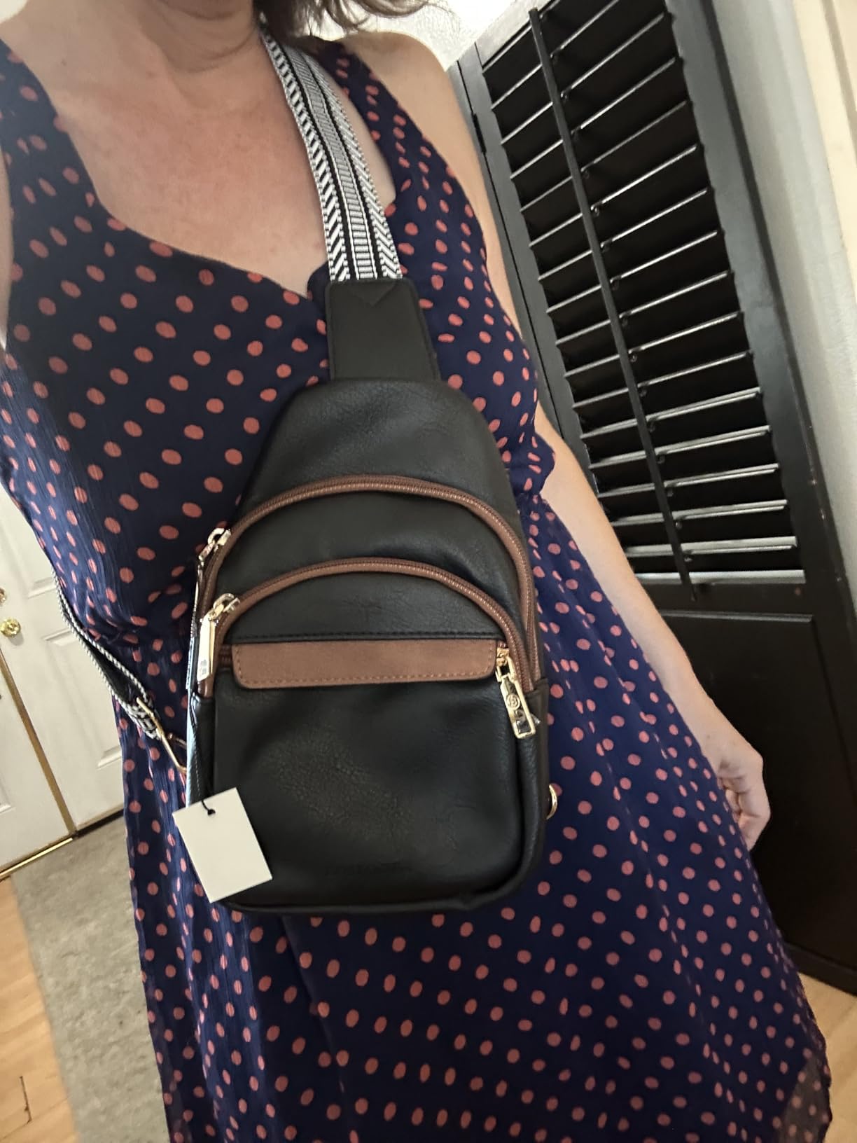 BOSTANTEN Small Sling Bag for Women Leather Crossbody Bags Fanny Pack Chest Bag for Travel - Customer Photo 2