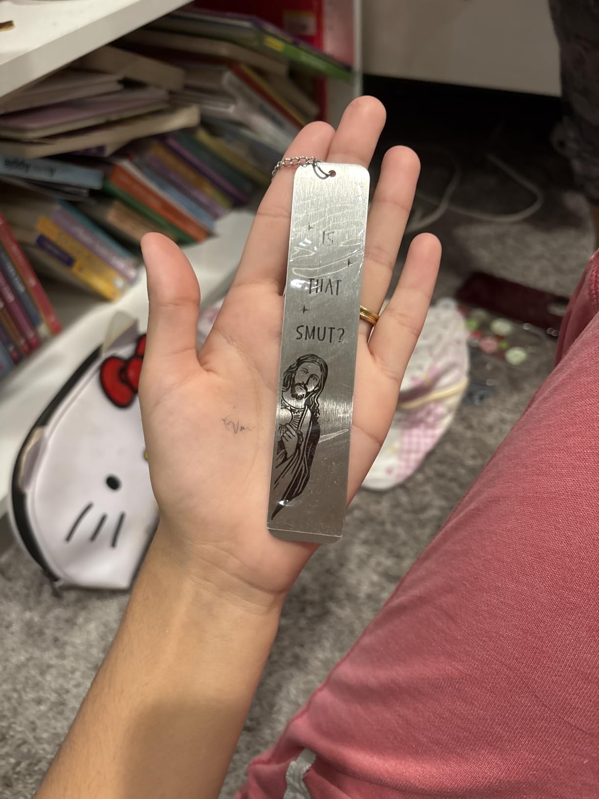 Funny Gifts Bookmark for Women Men Book Lovers Best Friend BFF Sister Christian Book Marker Gifts for Coworker Reader Birthday Christmas Gift for Adults Teen Boys Girl Funny Easter Gifts for Him Her Customer Review Funny Gifts Bookmark for Women Men Book Lovers Best Friend BFF Sister Christian Book Marker Gifts for Coworker Reader Birthday Christmas Gift for Adults Teen Boys Girl Funny Easter Gifts for Him Her - Customer Photo 1