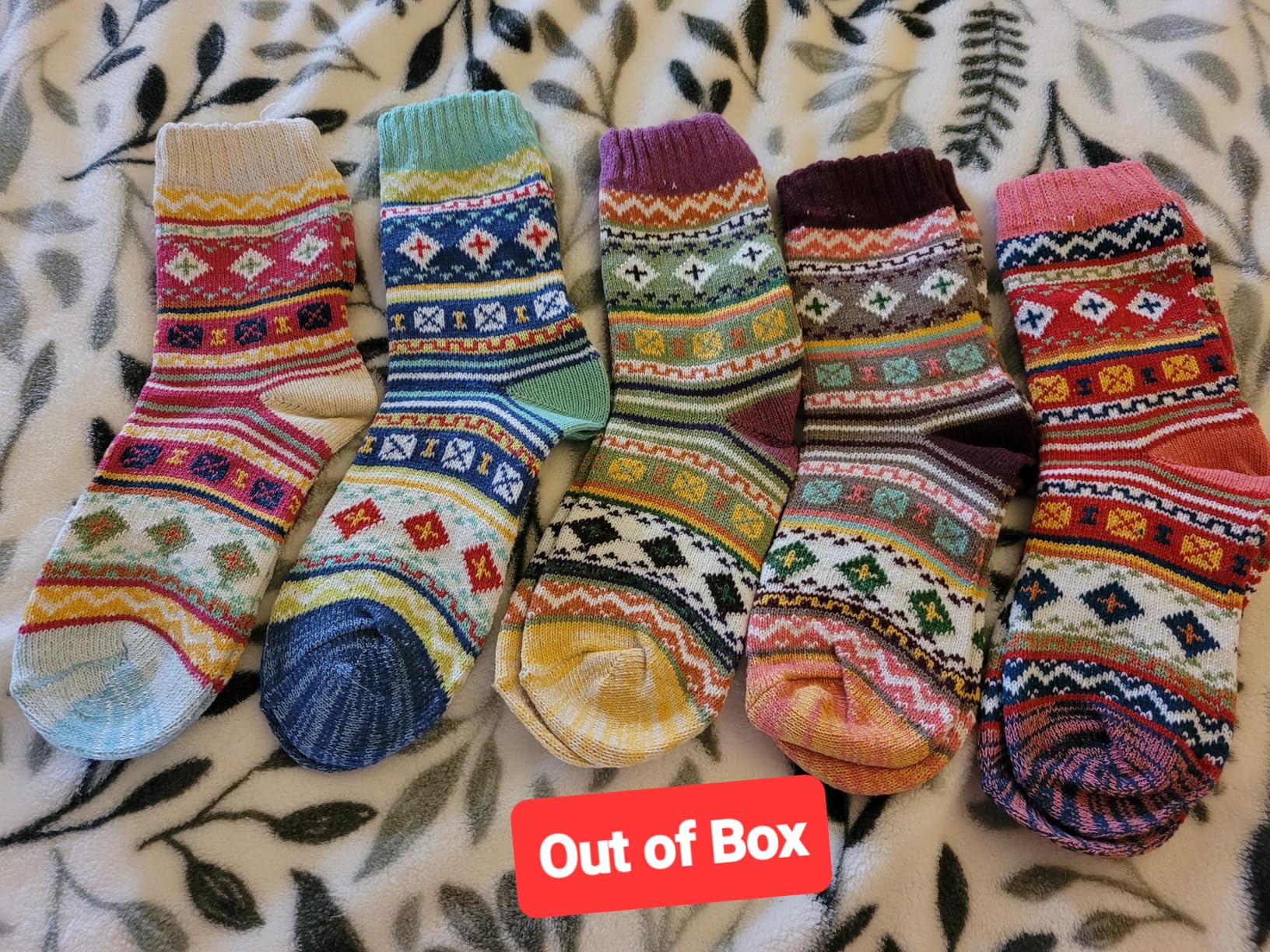 besky 5 Pairs Winter Wool Socks Women, Knit Thick Wool Soft Warm and Breathable Cozy Socks for Womens Customer Review besky 5 Pairs Winter Wool Socks Women, Knit Thick Wool Soft Warm and Breathable Cozy Socks for Womens - Customer Photo 2