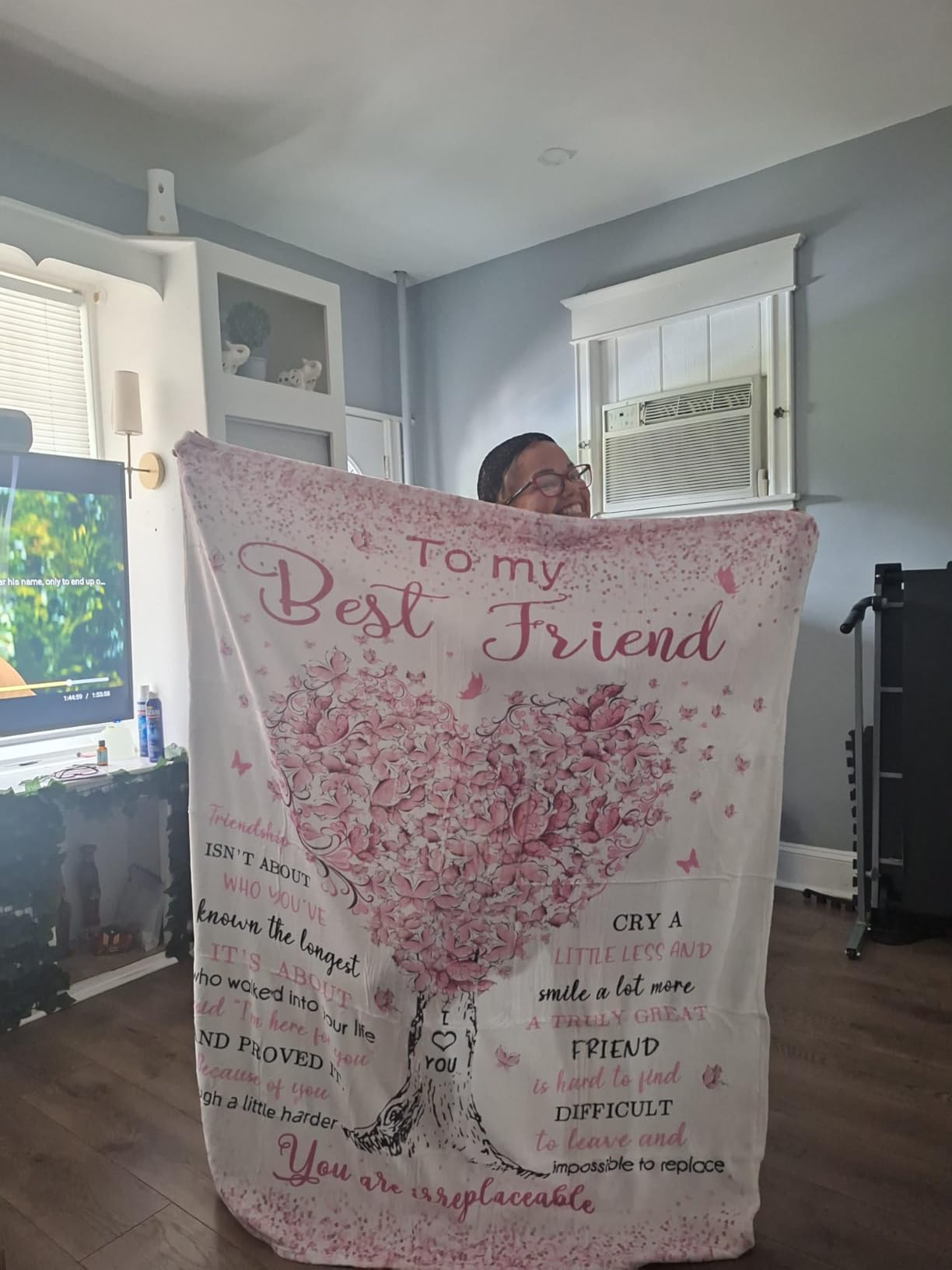 Best Friend Birthday Gifts for Women, Gifts for Best Friend Woman, Bestie BFF Soul Sister Graduation Gift Ideas for Women Blanket 60