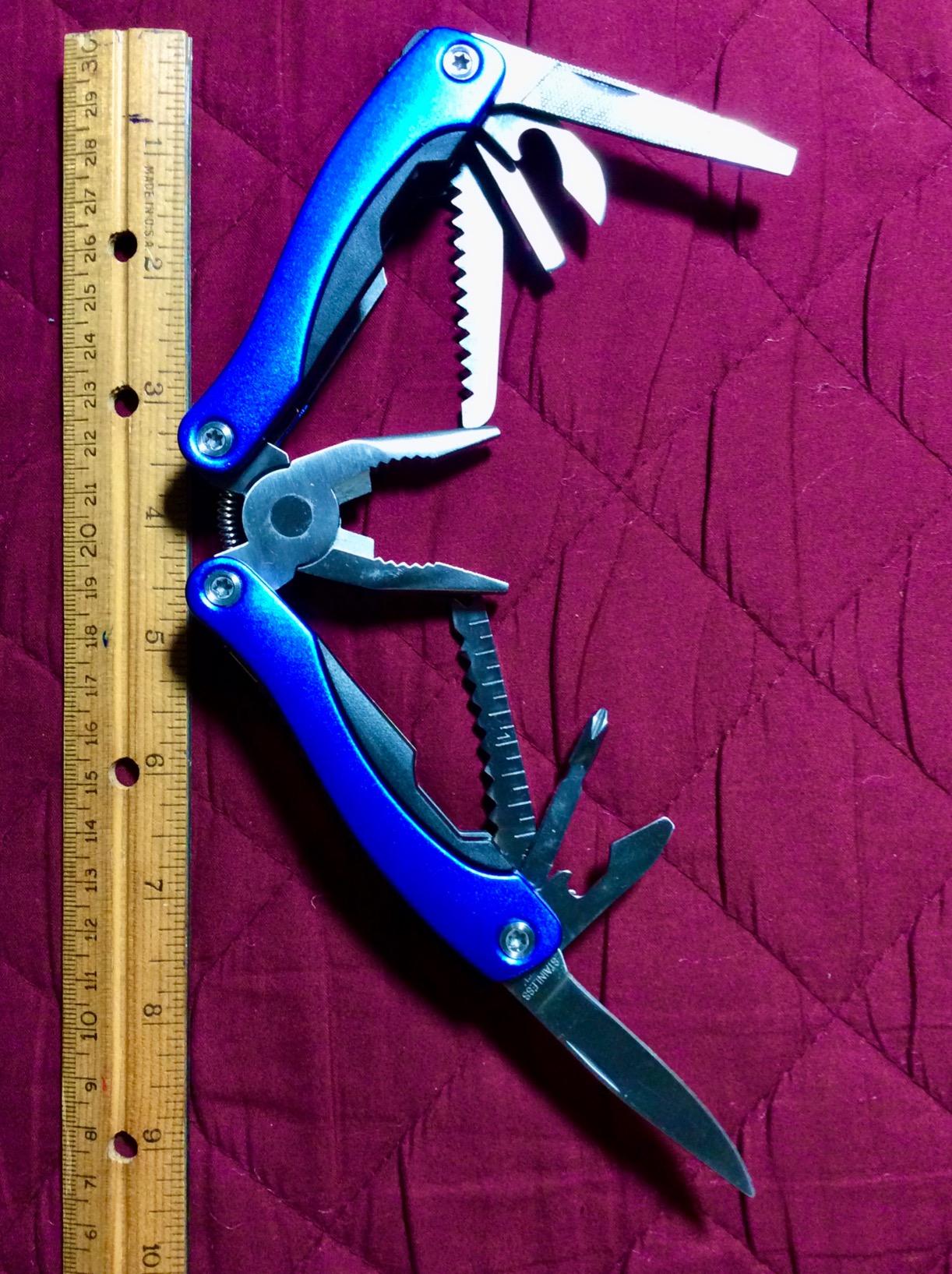 MY HERO 15-in-1 Multitool Gift for Men, Multi Tool Pliers with Safety-Locking and Sheath for Outdoors, Survival, Hiking, Camping, Fishing, Simple Repair, Gift for Dad, Husband, Brother, Boyfriend - Customer Photo 1