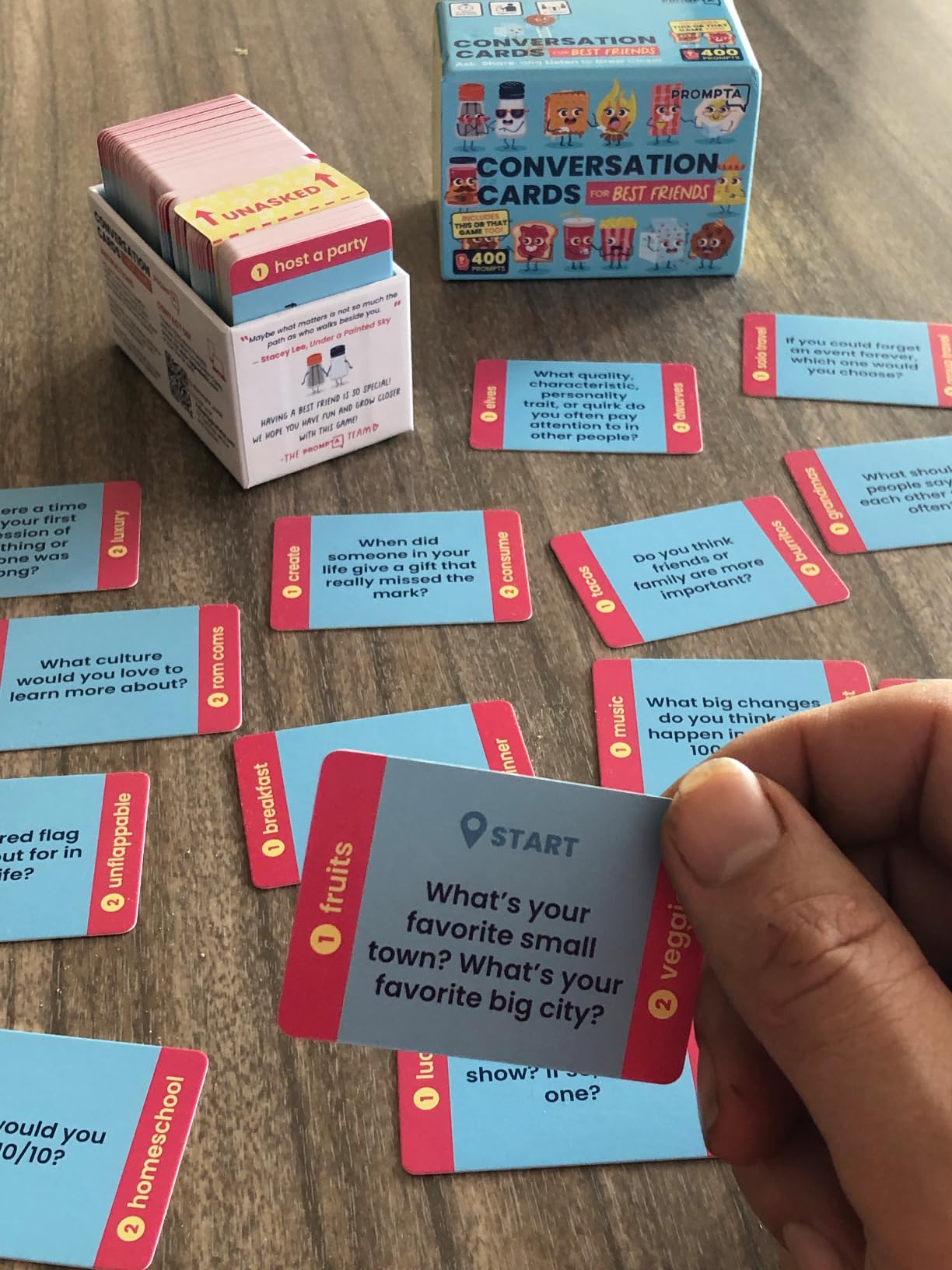 400 Conversation Cards for Best Friends – Fun, Deep Questions for Adults, Teens, or Couples – Get to Know Your Bestie Even Better with Questions Plus This or That Game – 2.5 400 Conversation Cards for Best Friends – Fun, Deep Questions for Adults, Teens, or Couples – Get to Know Your Bestie Even Better with Questions Plus This or That Game – 2.5