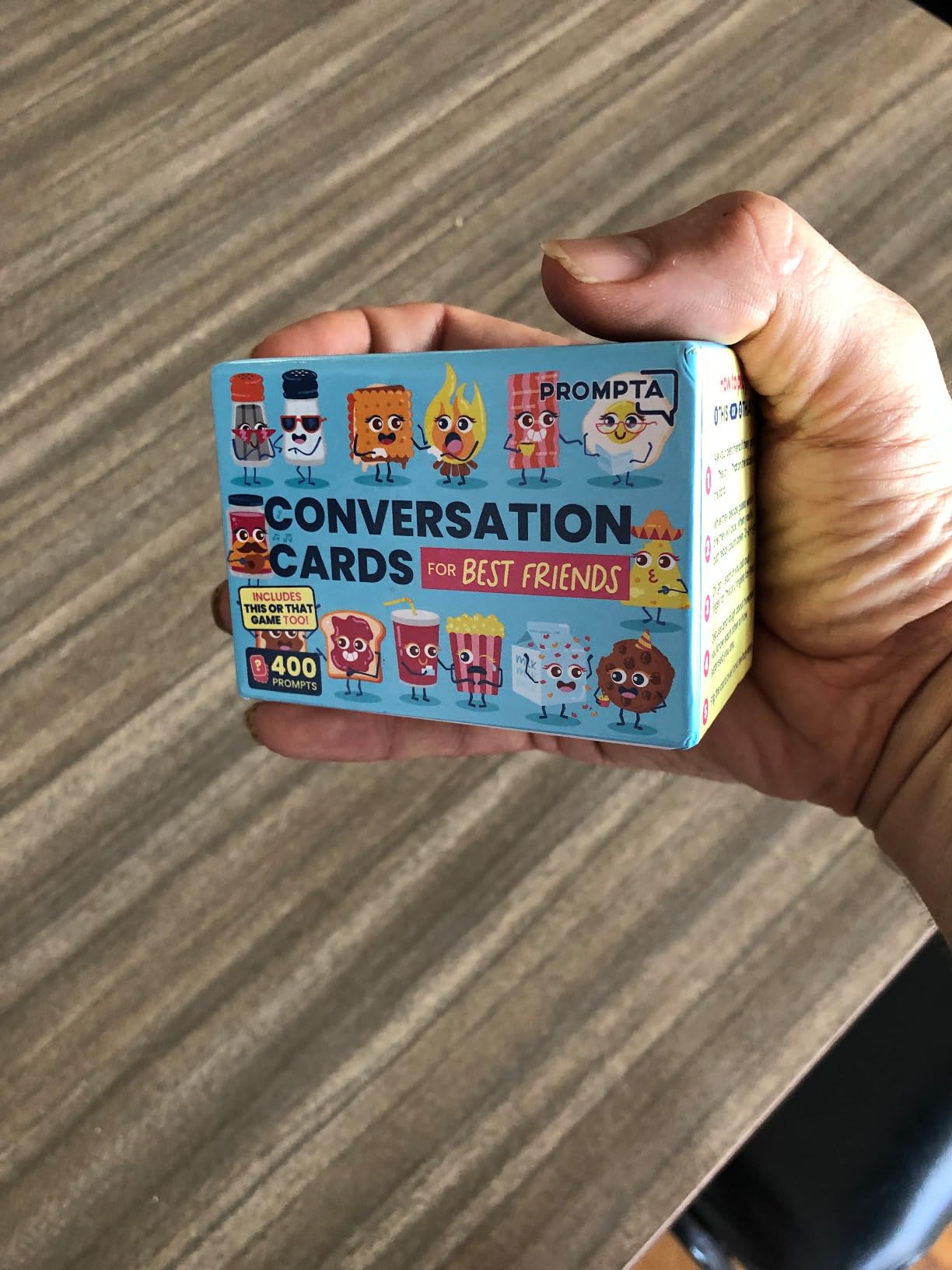 Conversation Cards for Best Friends - 400 BFF Questions and 400 Fun This or That Topics for Adult Best Friends, Teens, or Couples - Talking Conversation Starters Best Friend Game to Grow Even Closer - Customer Photo 3