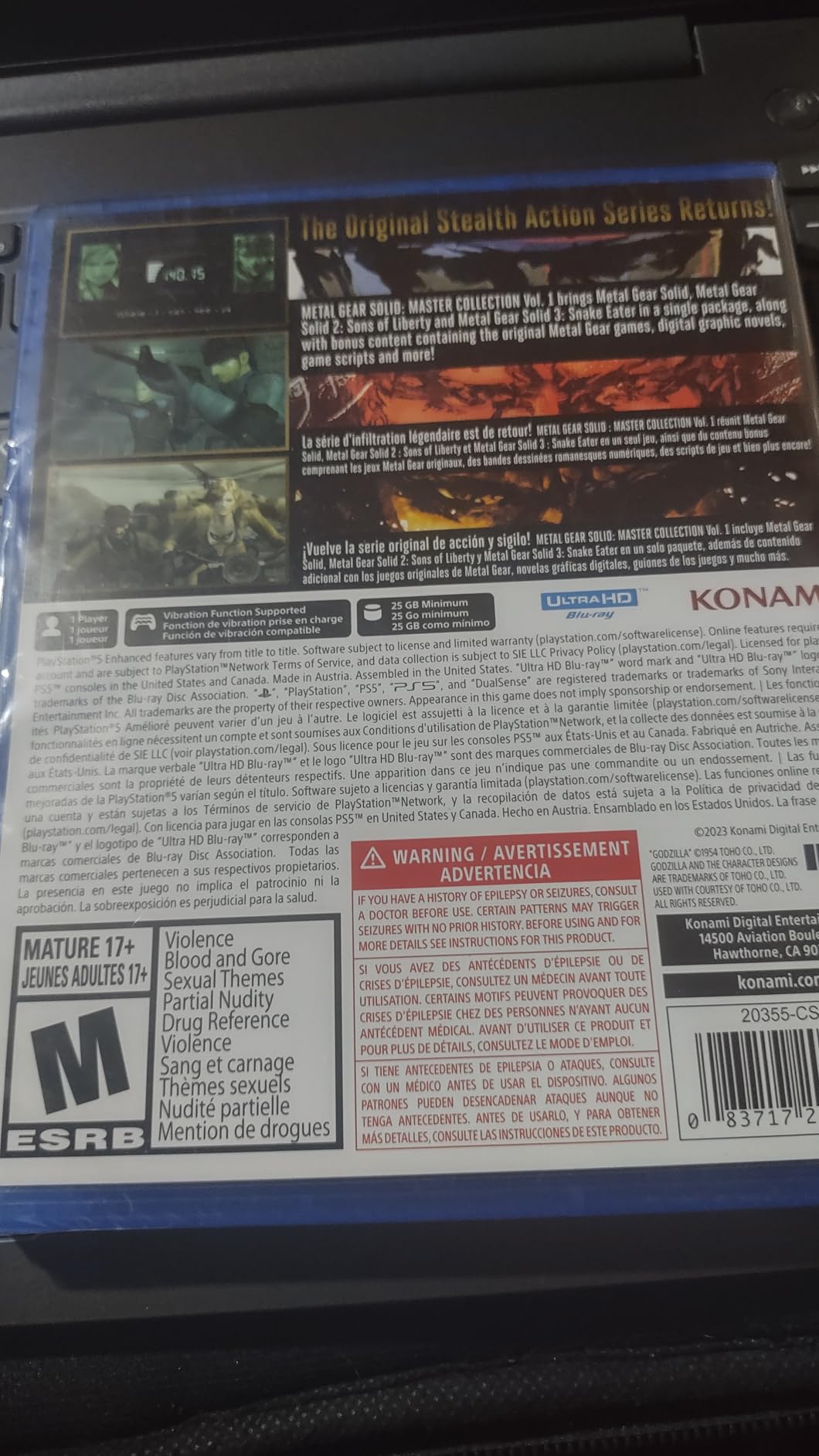 Metal Gear Solid: Master Collection Vol.1 (PS5) - Customer Photo 3