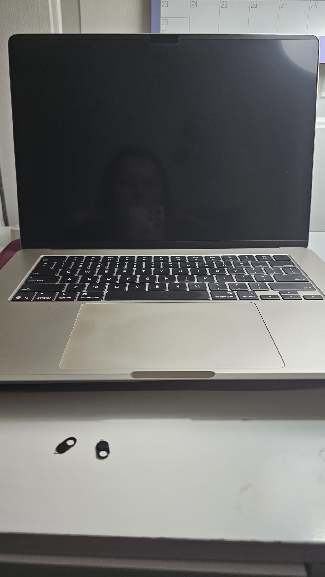 [2-Pack] 24 Inch Privacy Screen for Computer Monitor 16:9 Aspect Ratio, Eye Protection Anti Blue Light Glare Shield, 24inch Removable Black Blackout Anti Spy Desktop Security Private Filter - Customer Photo 1