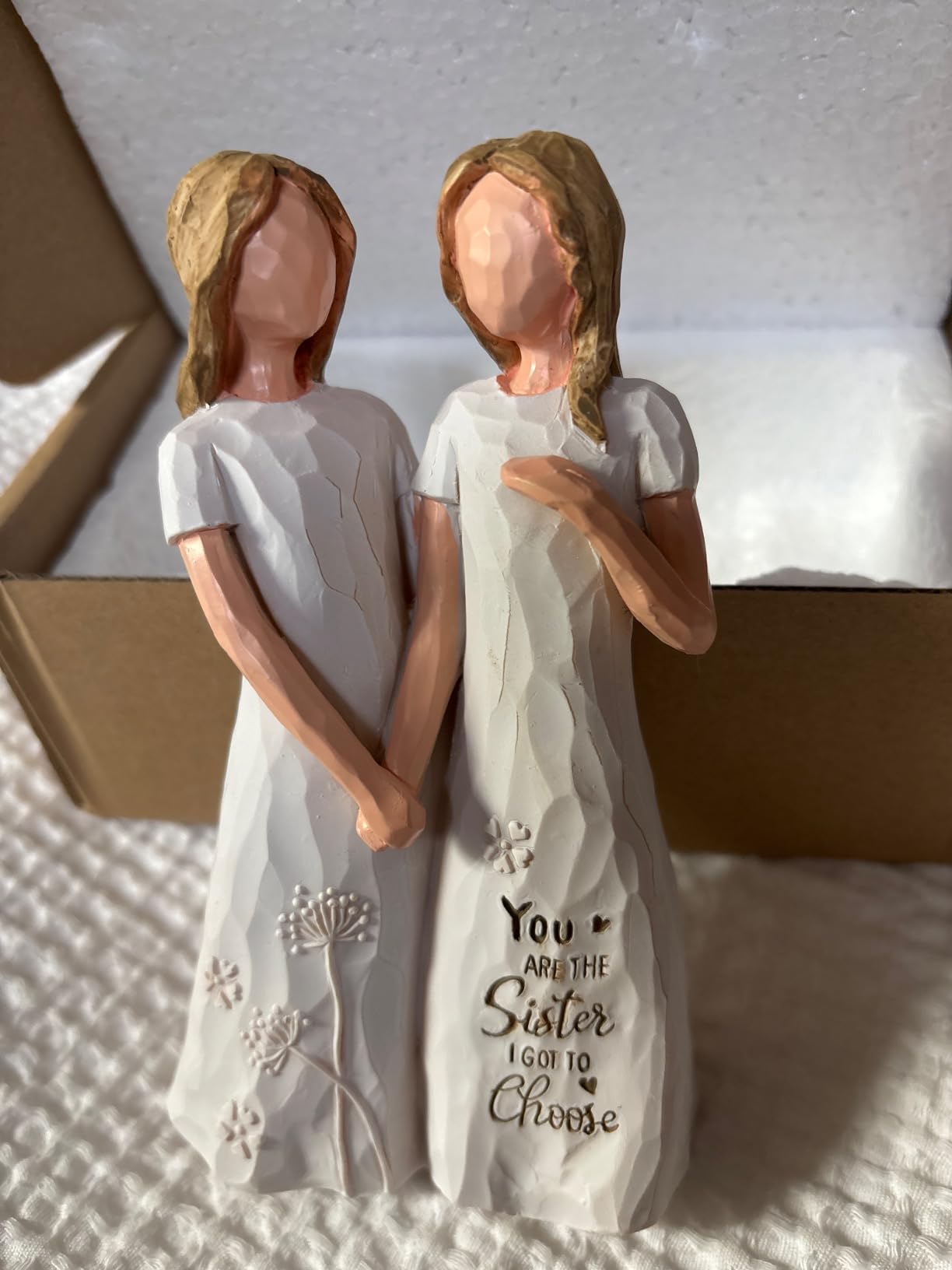 BORLESTA Best Friend Birthday Gifts for Women - Friendship Gifts for Women, Gifts for Friends Women, Sister Birthday Gifts, Bestie Gifts for Women - Friend Hand-Painted Figure - Customer Photo 2