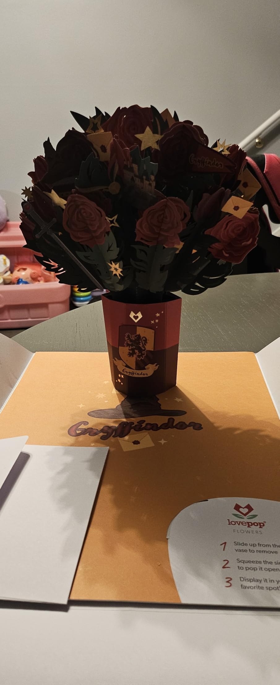 Lovepop Everyday Pop-Up Harry Potter Paper Flower Bouquet for Her and Him - Gryffindor Bouquet for Boys, Girls, Men, Women - Customer Photo 1